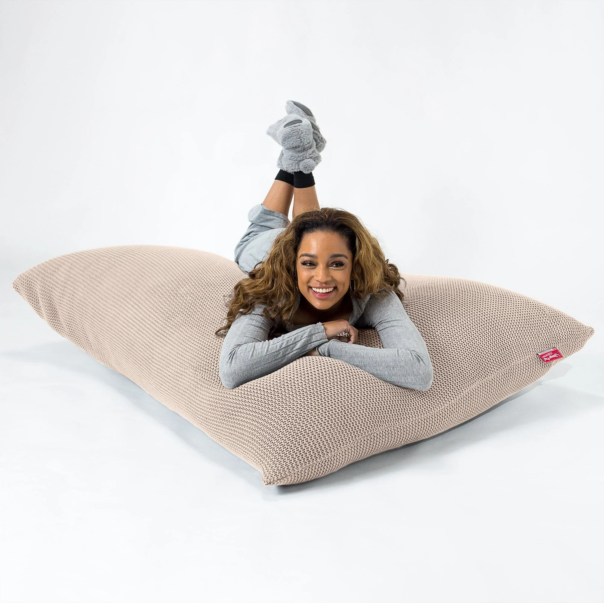 Sitzsack XXL - Ellos Grobgestrickt Creme - Image 3