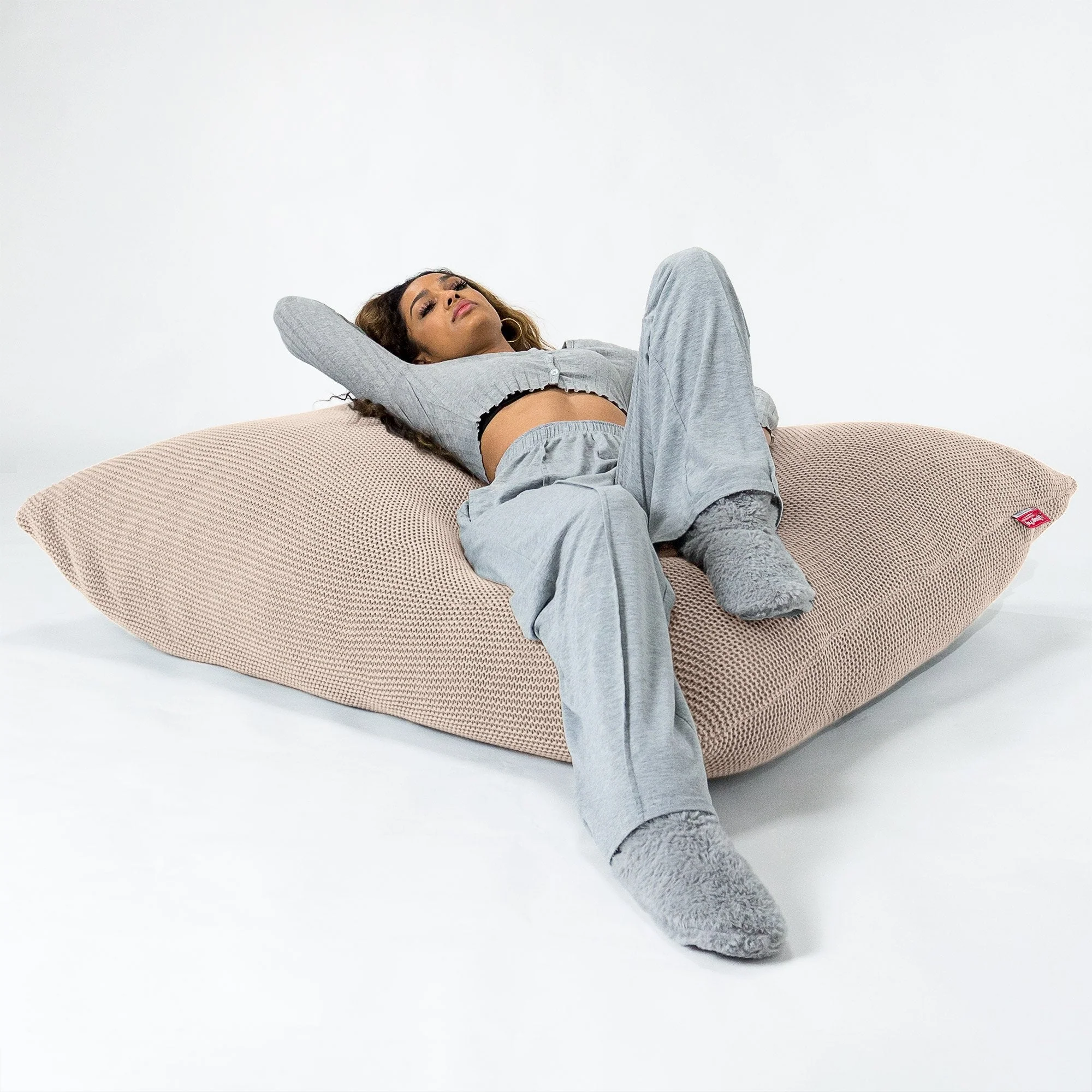 Sitzsack XXL - Ellos Grobgestrickt Creme - Image 4