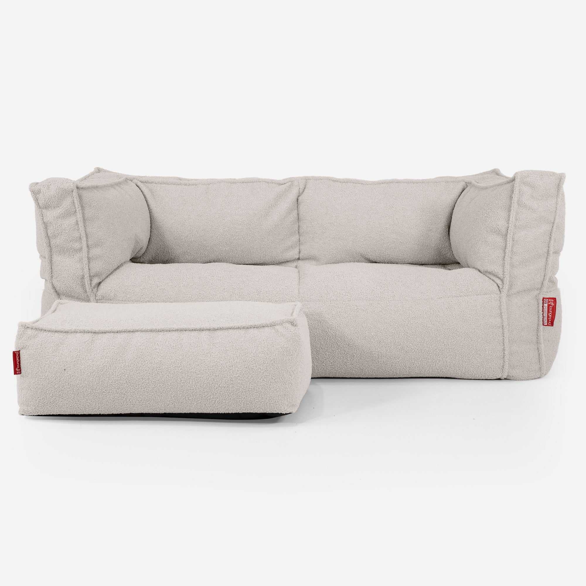 2-Sitzer Albert Sitzsacksofa - Bouclé Elfenbein - Image 2