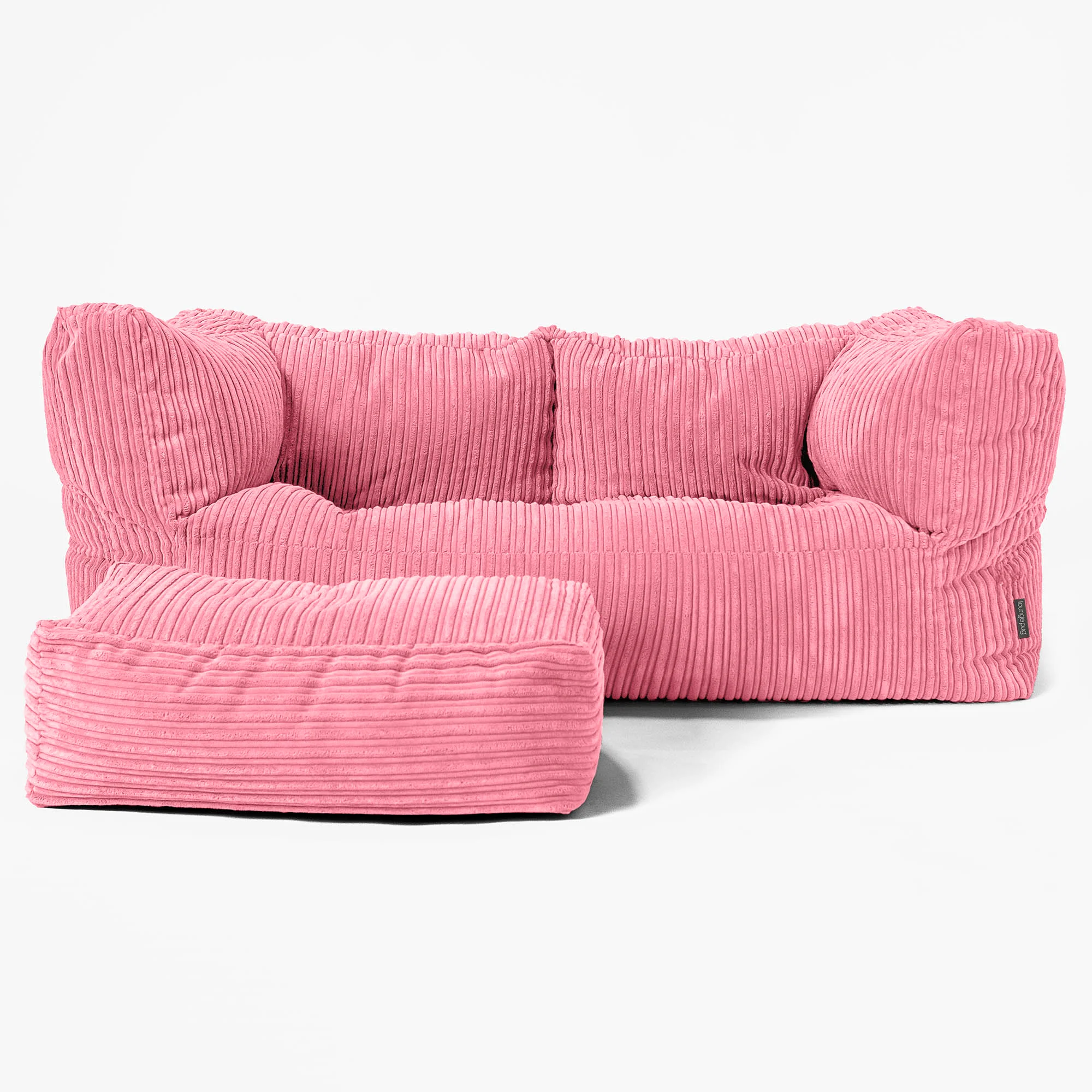 2-Sitzer Albert Sitzsacksofa - Cord Koralle - Image 2