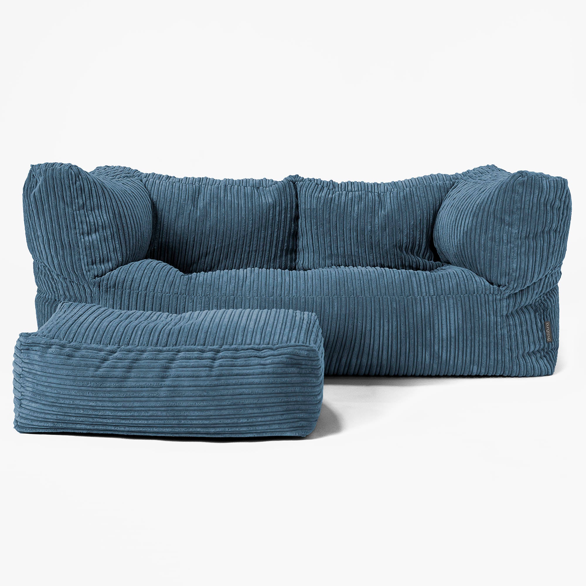 2-Sitzer Albert Sitzsacksofa - Cord Marineblau - Image 2