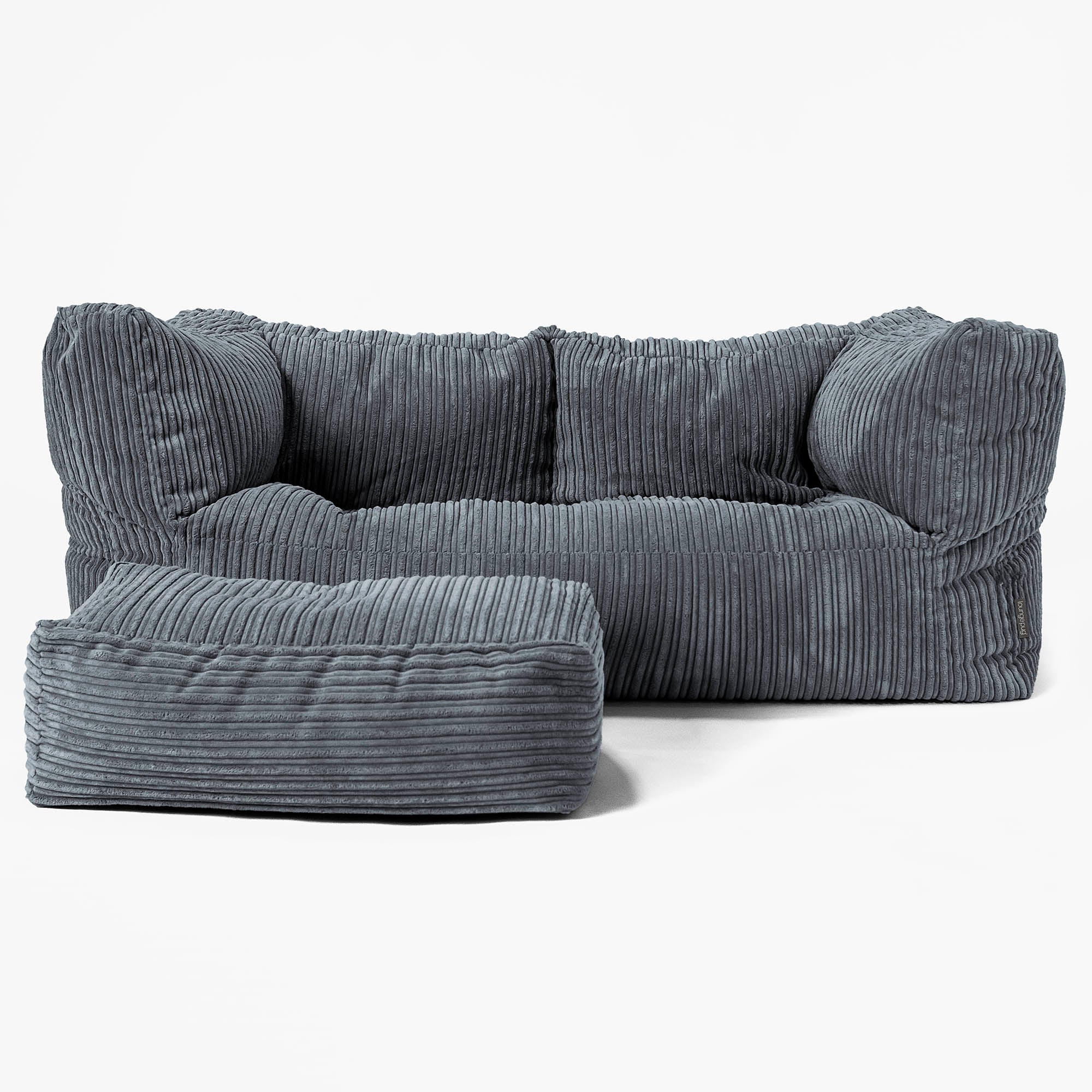 2-Sitzer Albert Sitzsacksofa - Cord Schiefergrau - Image 2