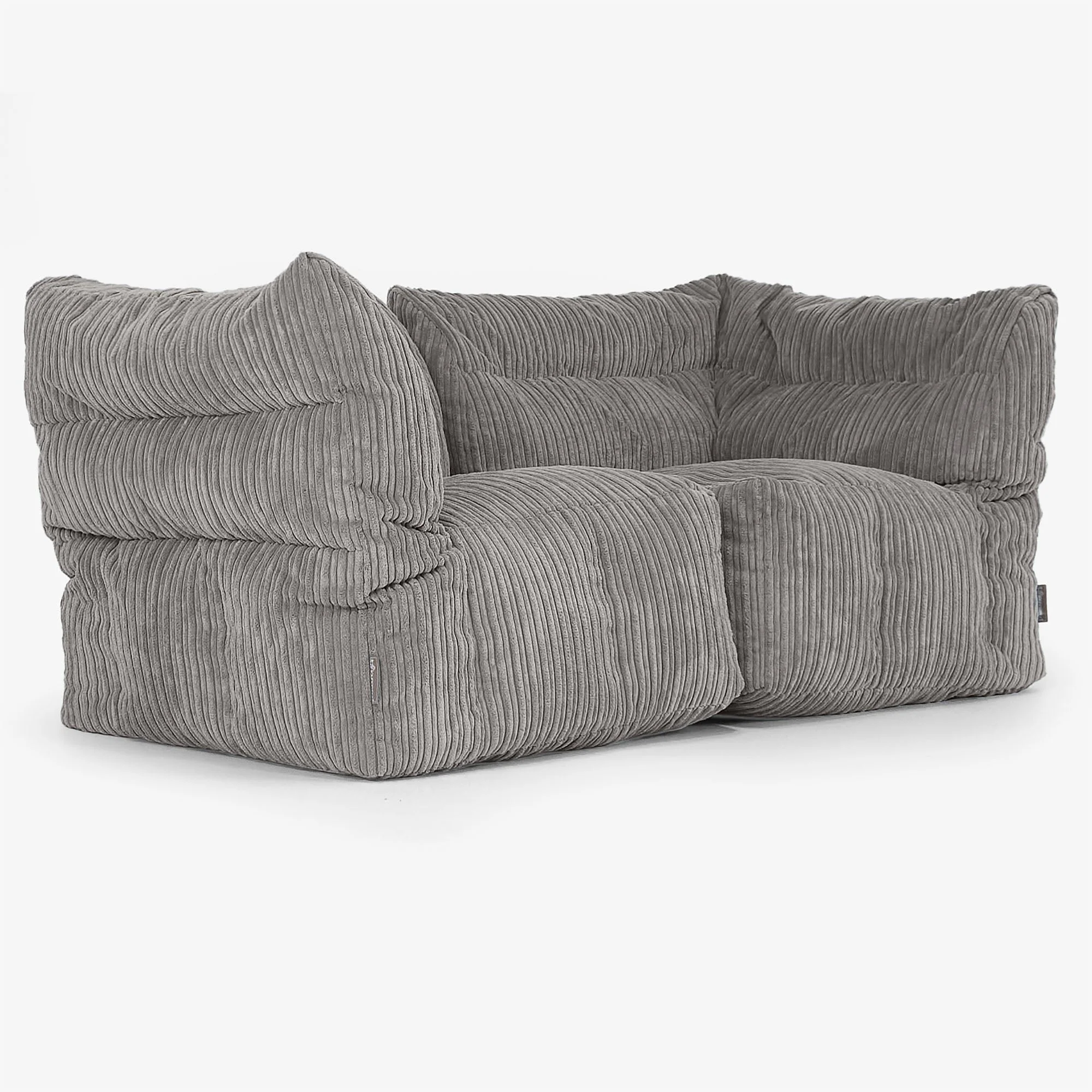 2-Sitzer Modulares Sofa-Set - Cord Graphitgrau - Image 2