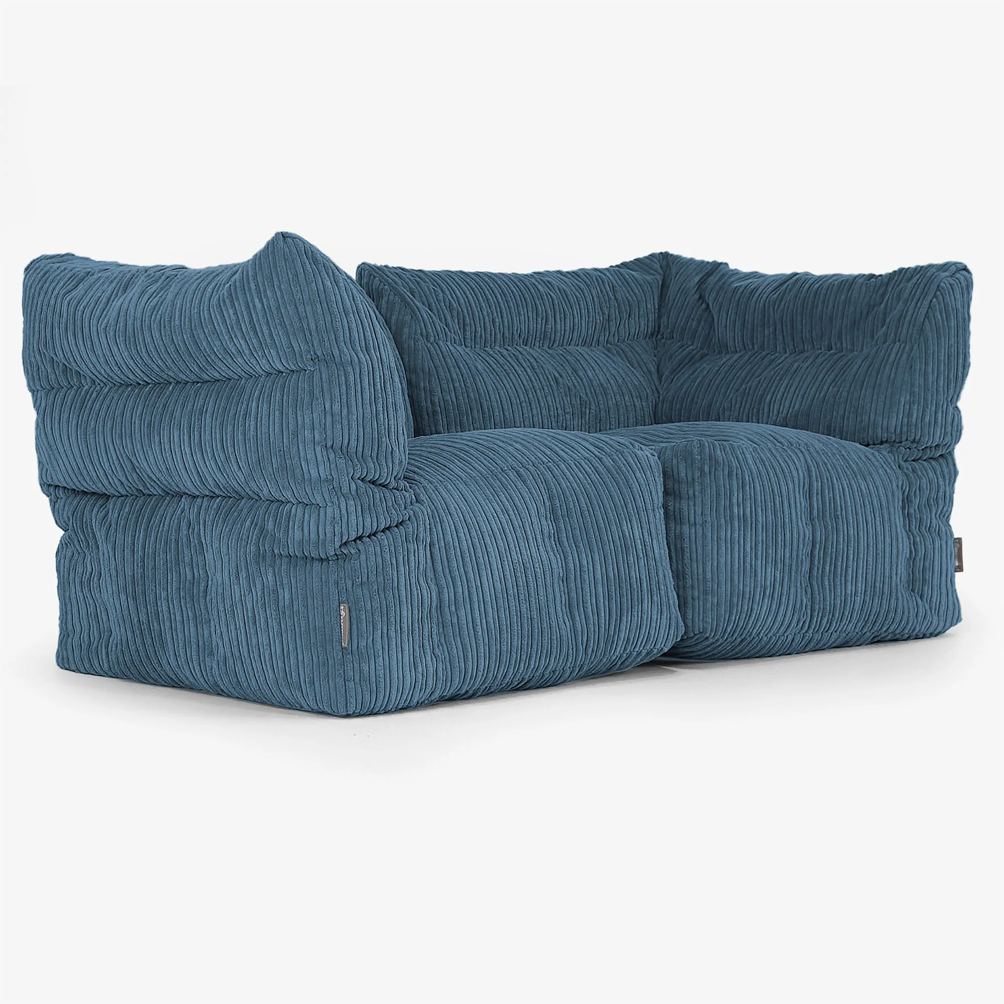 2-Sitzer Modulares Sofa-Set - Cord Marineblau - Image 2