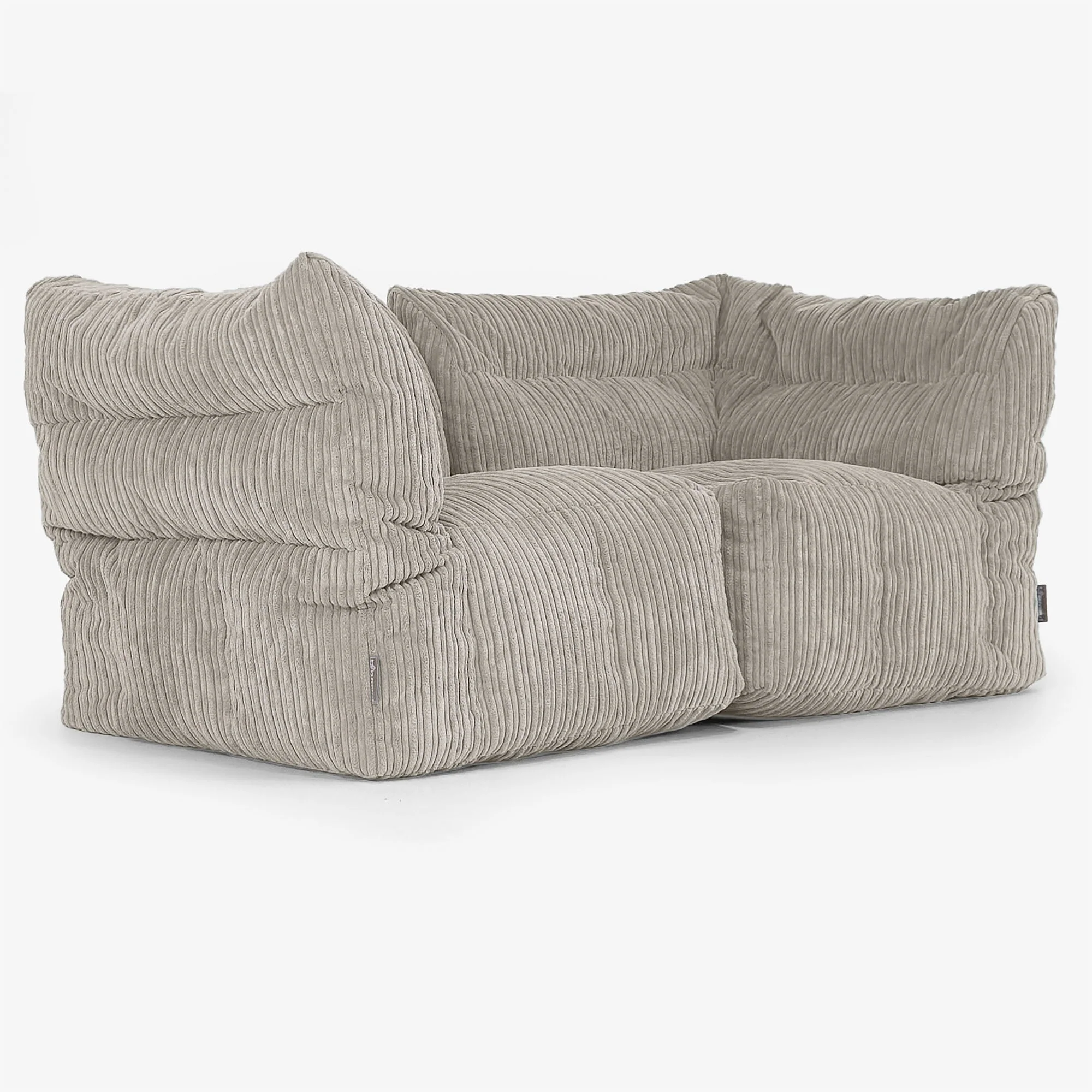 2-Sitzer Modulares Sofa-Set - Cord Nerzfarben - Image 2
