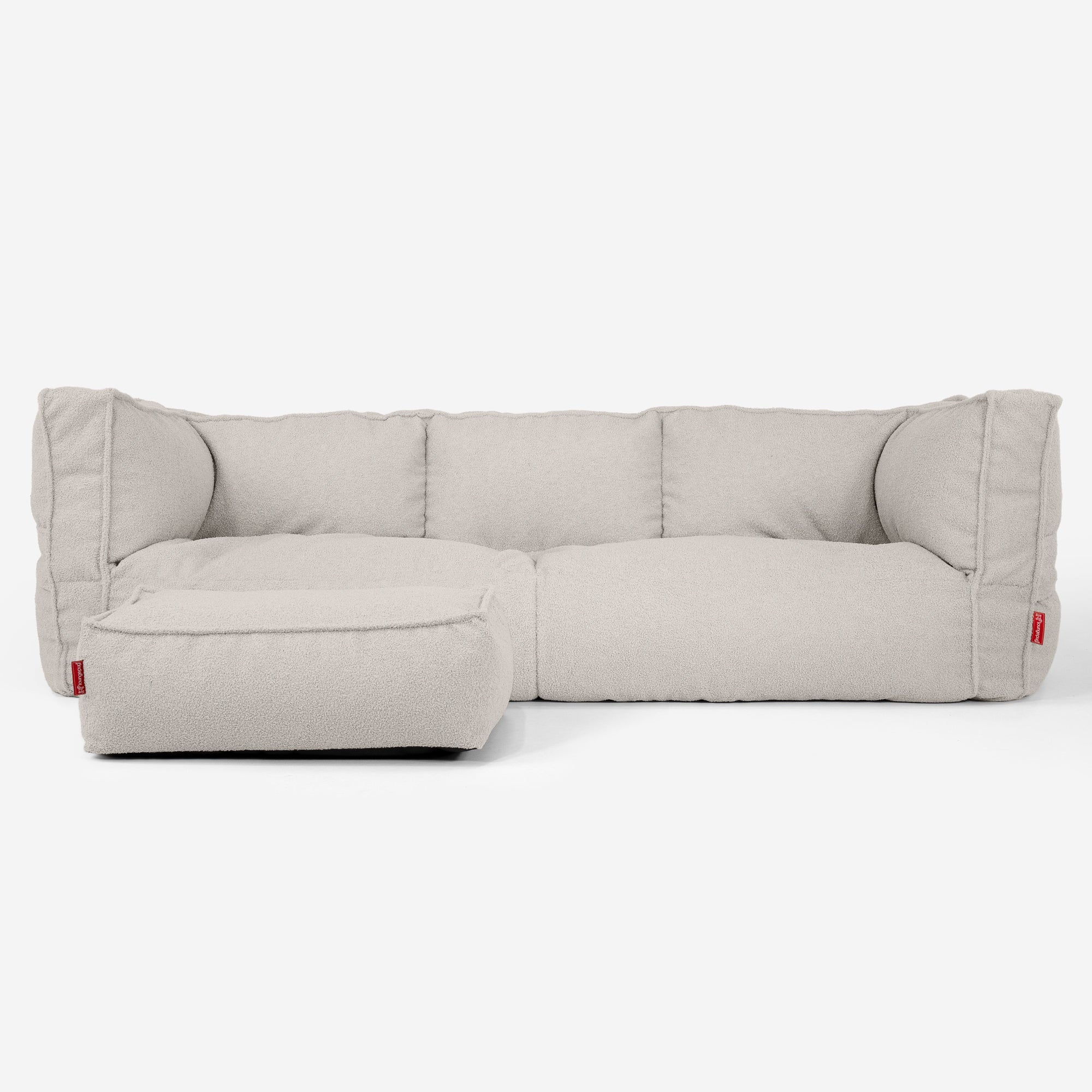3-Sitzer Albert Sitzsacksofa - Bouclé Elfenbein - Image 2