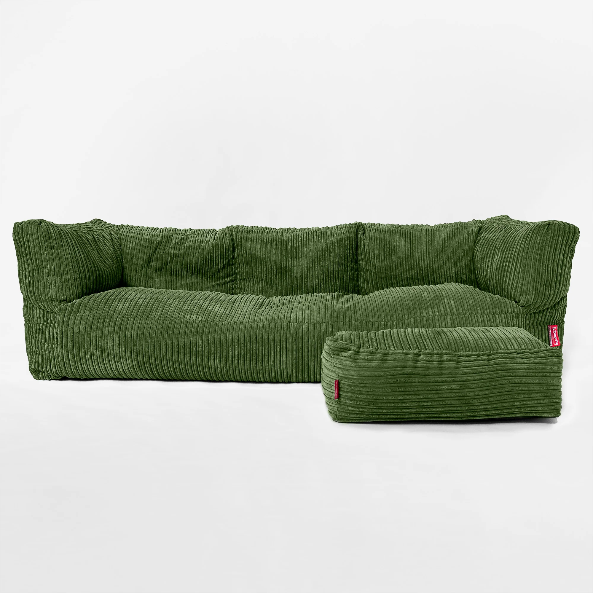 3-Sitzer Albert Sitzsacksofa - Cord Nadelwaldgrün - Image 2