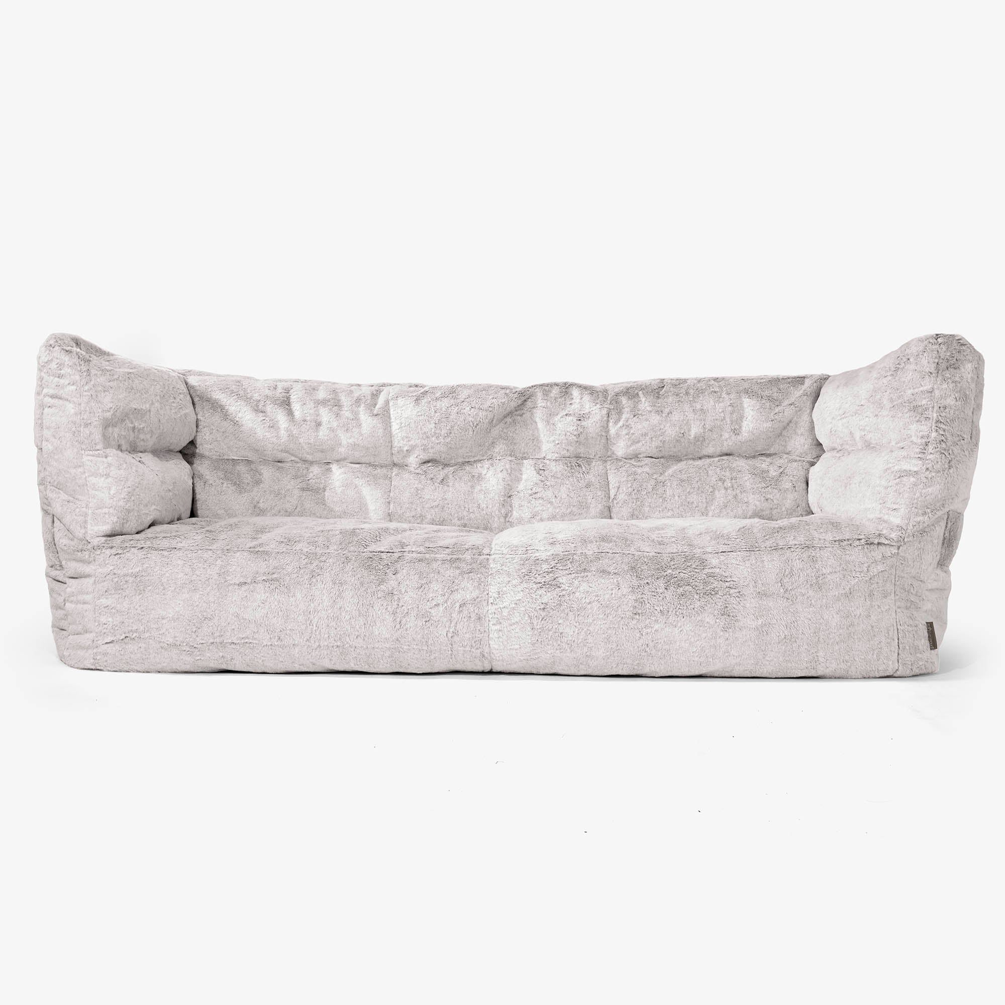 3-Sitzer Louis Sitzsacksofa Ersatz Bezug - Kaninchen Kunstfell - Image 4