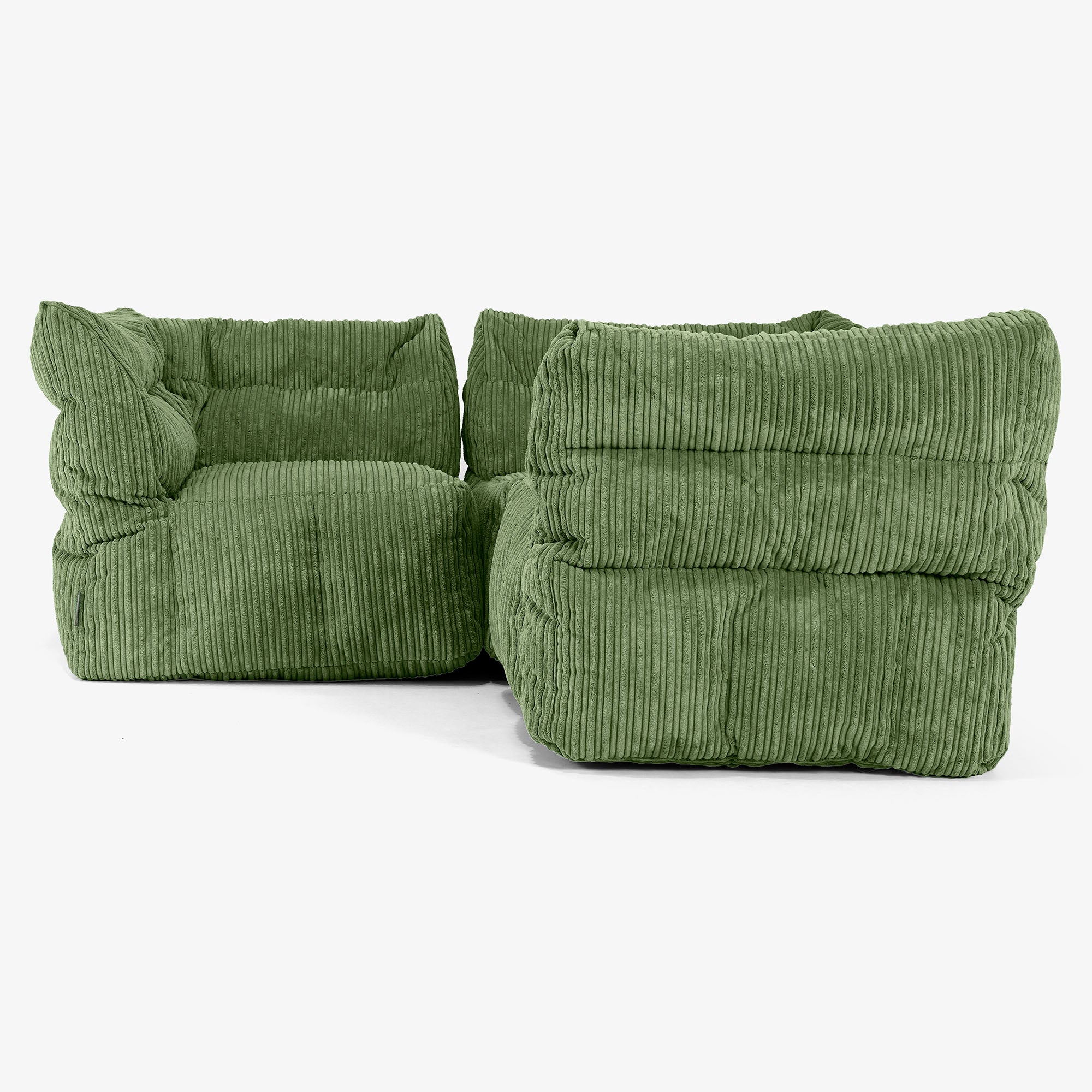 3-Sitzer Modulares Ecksofa-Set - Cord Nadelwaldgrün - Image 2
