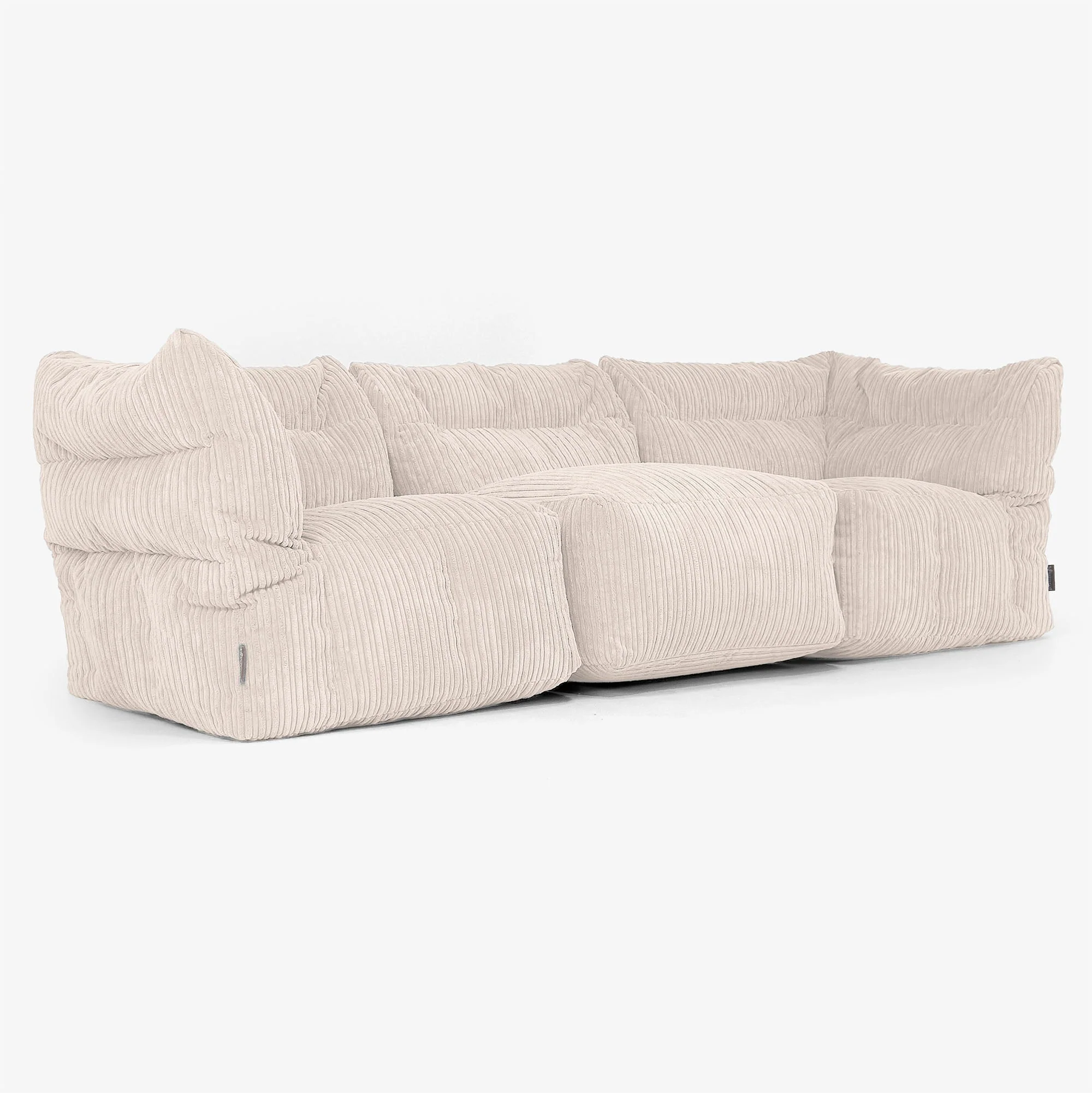 3-Sitzer Modulares Sofa-Set - Cord Elfenbein - Image 2