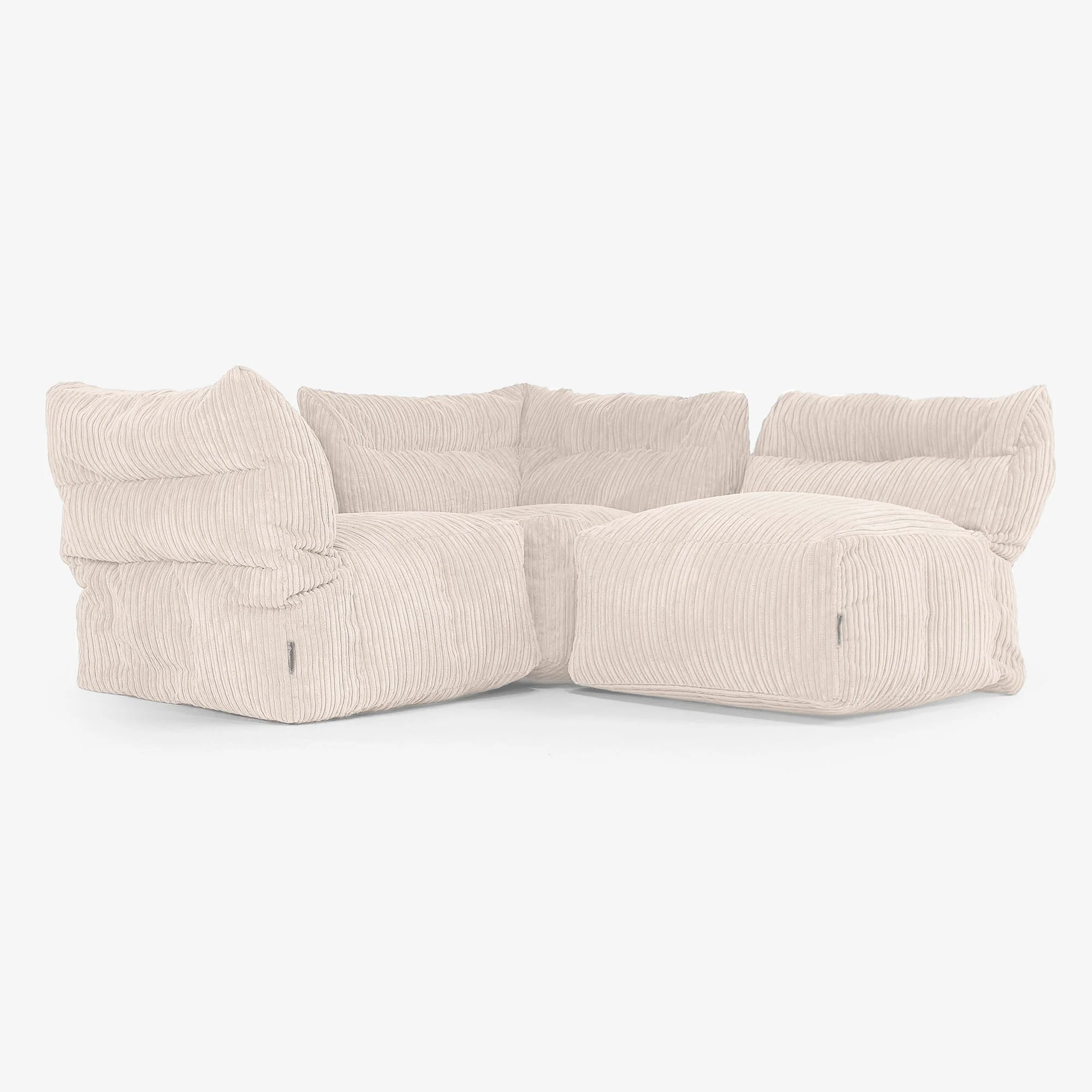 3-Sitzer Modulares Sofa-Set - Cord Elfenbein - Image 3