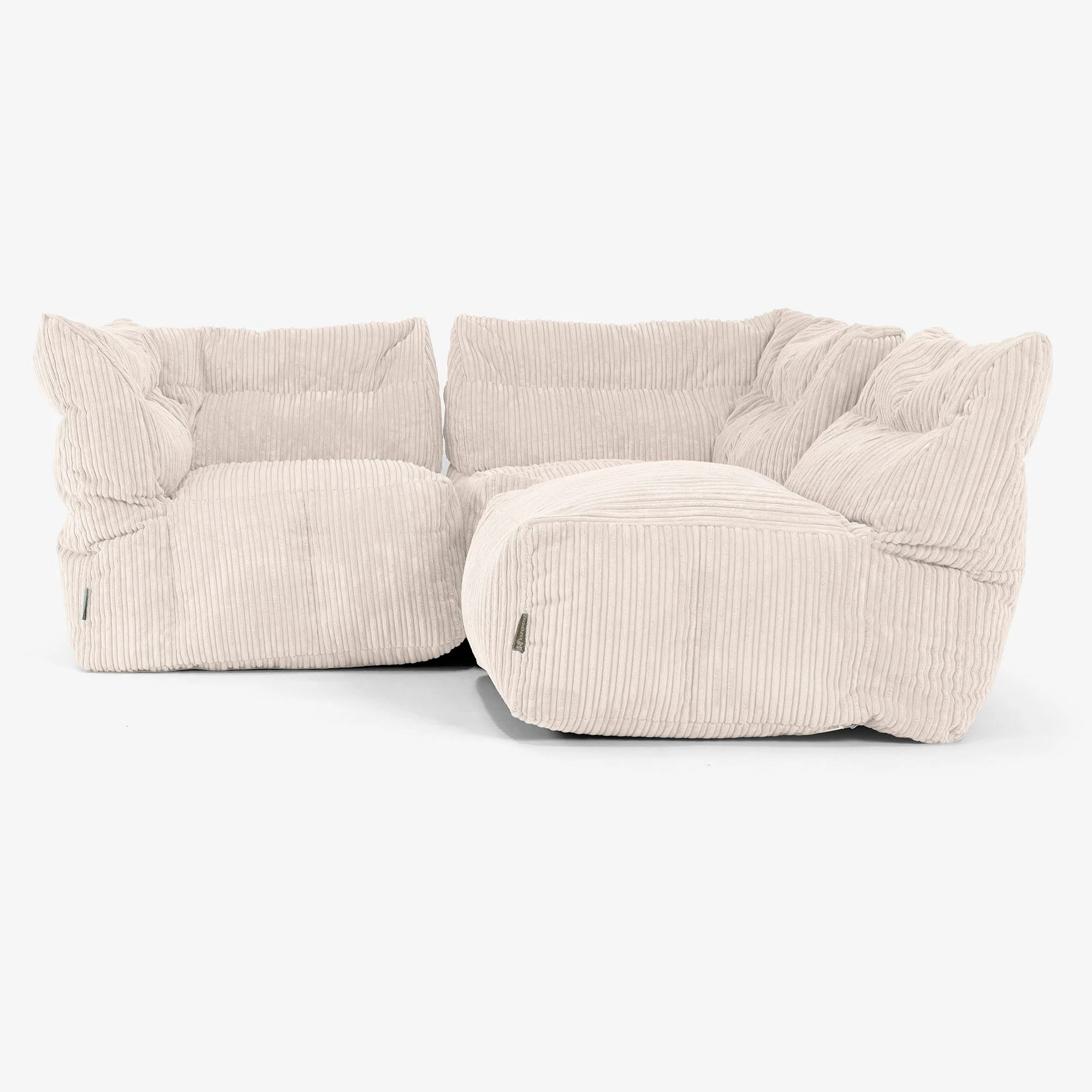 3-Sitzer Modulares Sofa-Set - Cord Elfenbein - Image 4