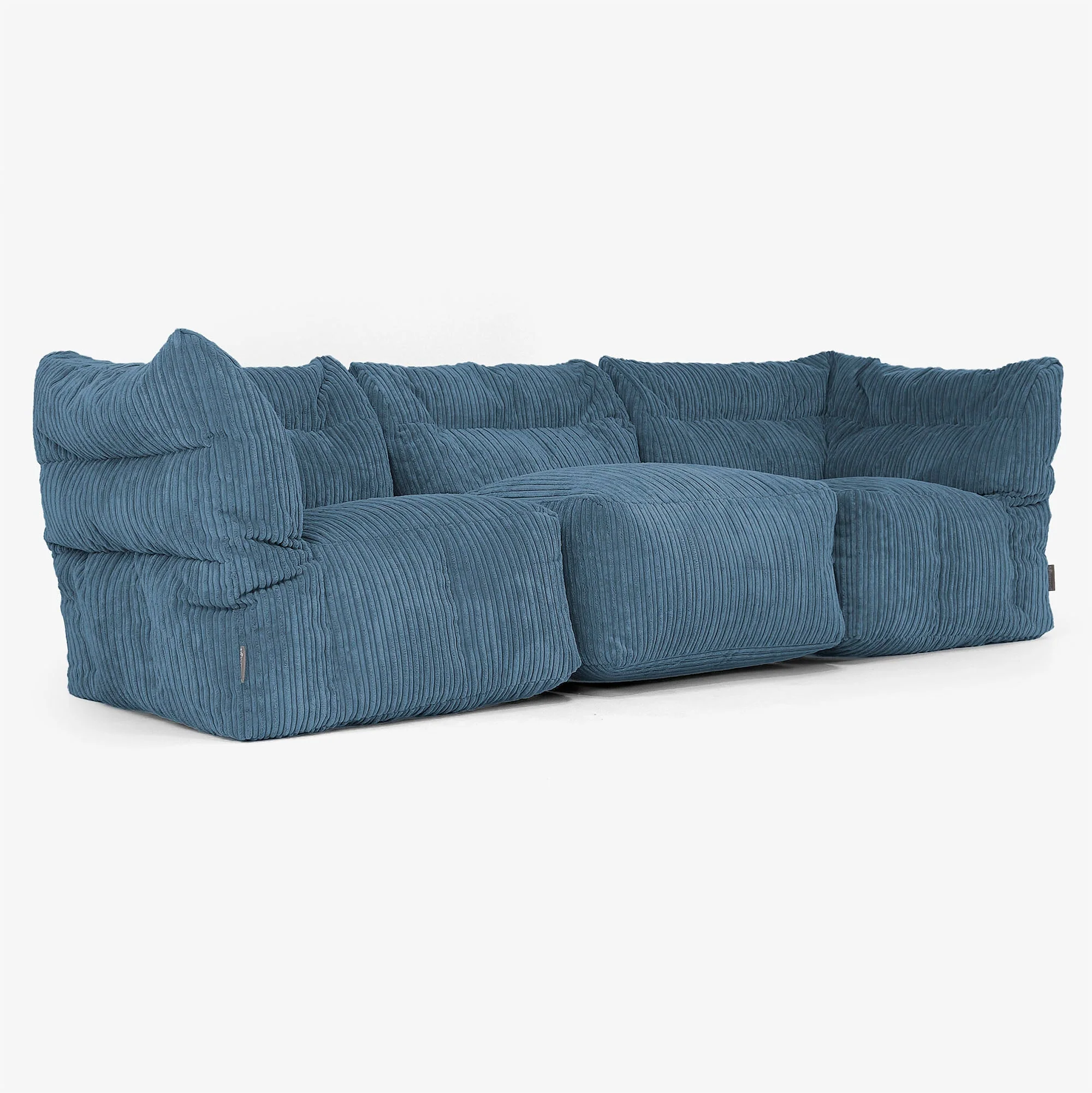 3-Sitzer Modulares Sofa-Set - Cord Marineblau - Image 2