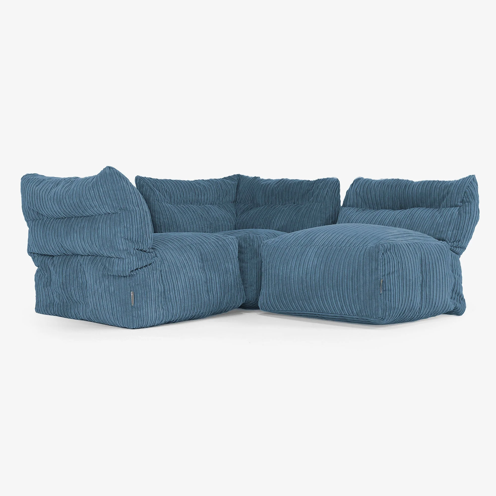 3-Sitzer Modulares Sofa-Set - Cord Marineblau - Image 3
