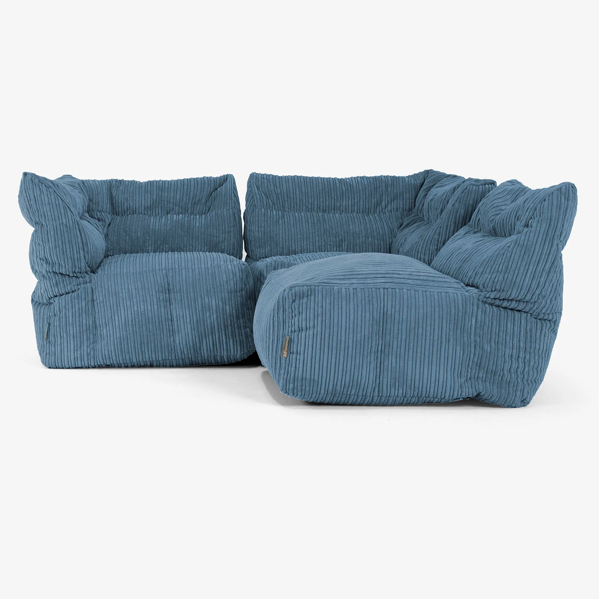 3-Sitzer Modulares Sofa-Set - Cord Marineblau - Image 4