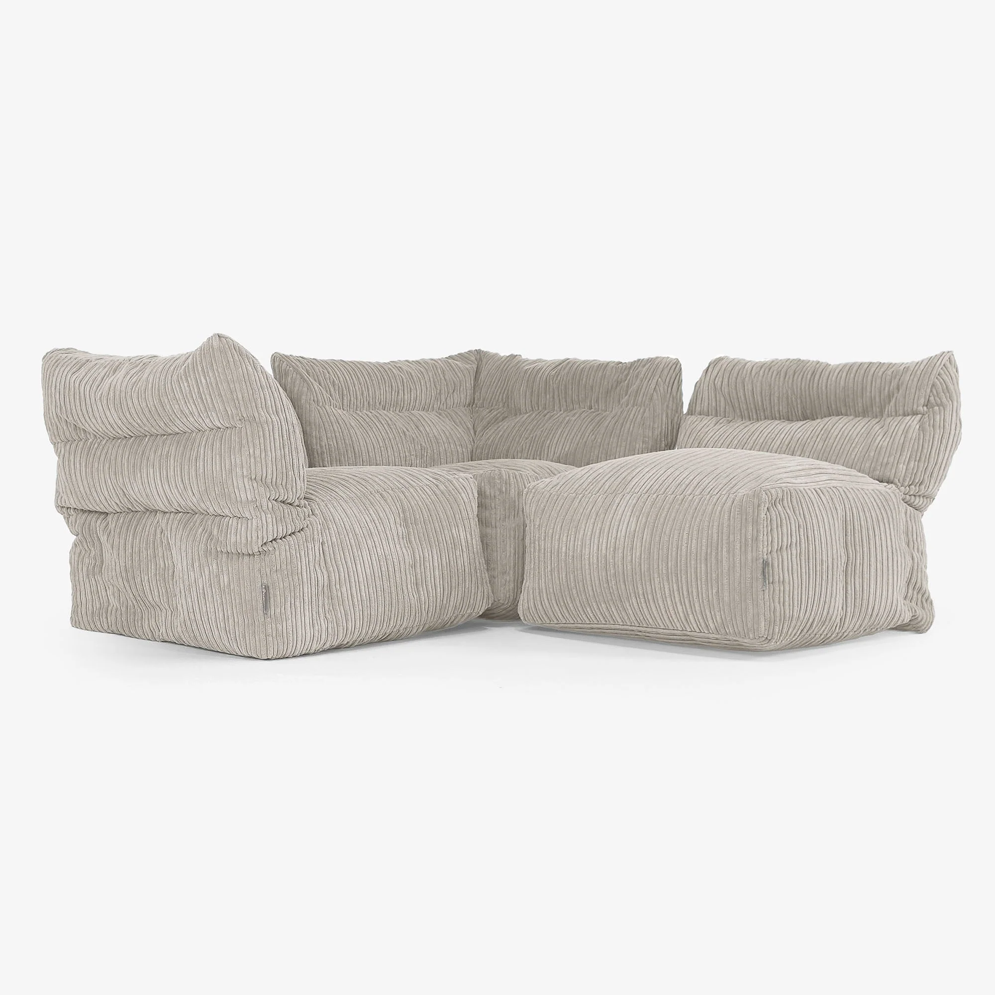 3-Sitzer Modulares Sofa-Set - Cord Nerzfarben - Image 3