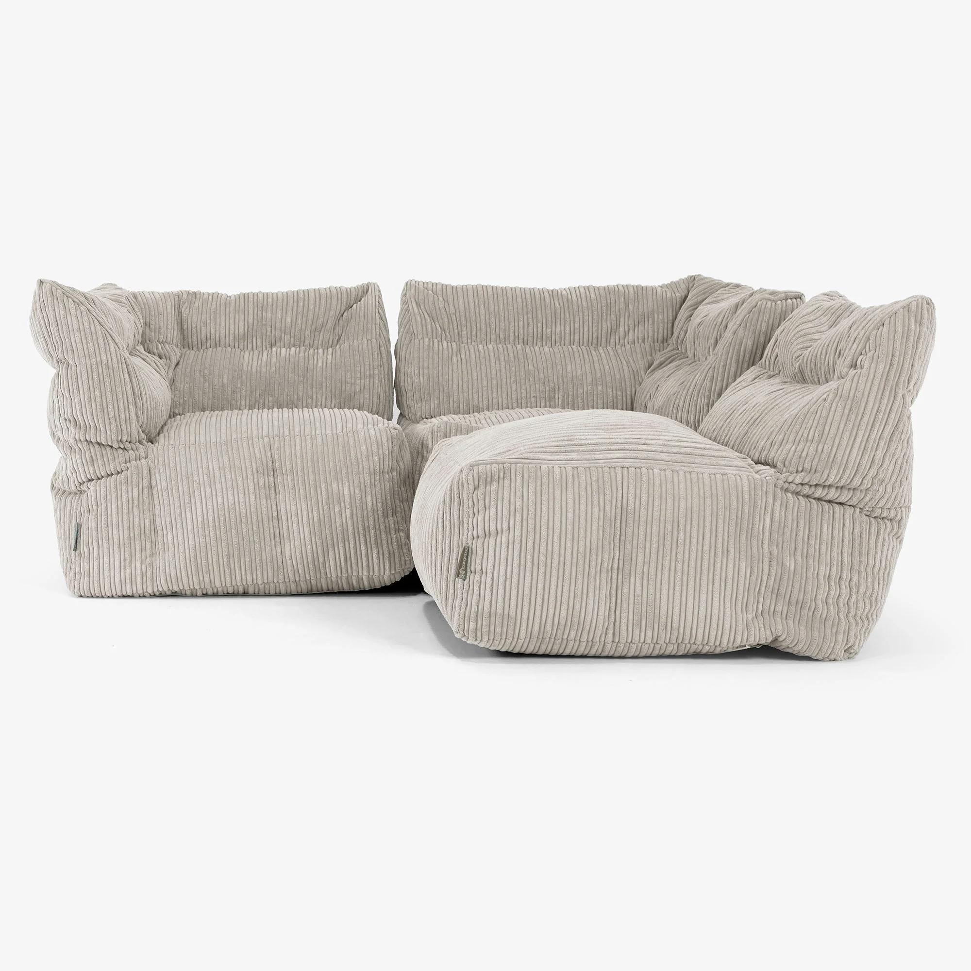 3-Sitzer Modulares Sofa-Set - Cord Nerzfarben - Image 4