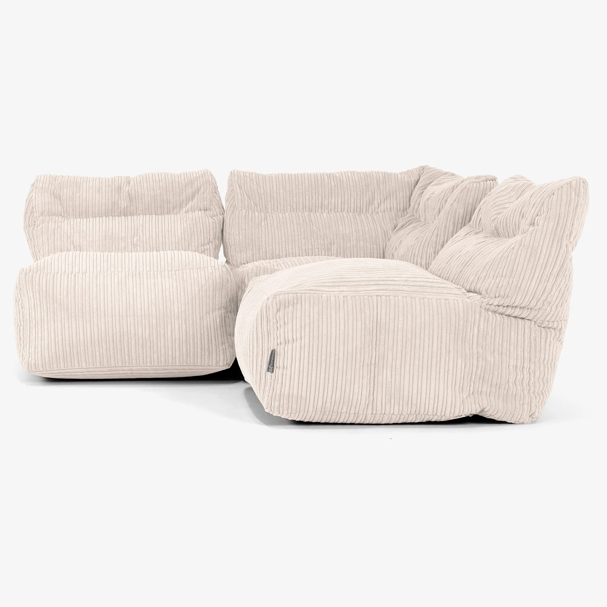3-Sitzer Modulares Sofa-Set ohne Armlehnen - Cord Elfenbein - Image 2