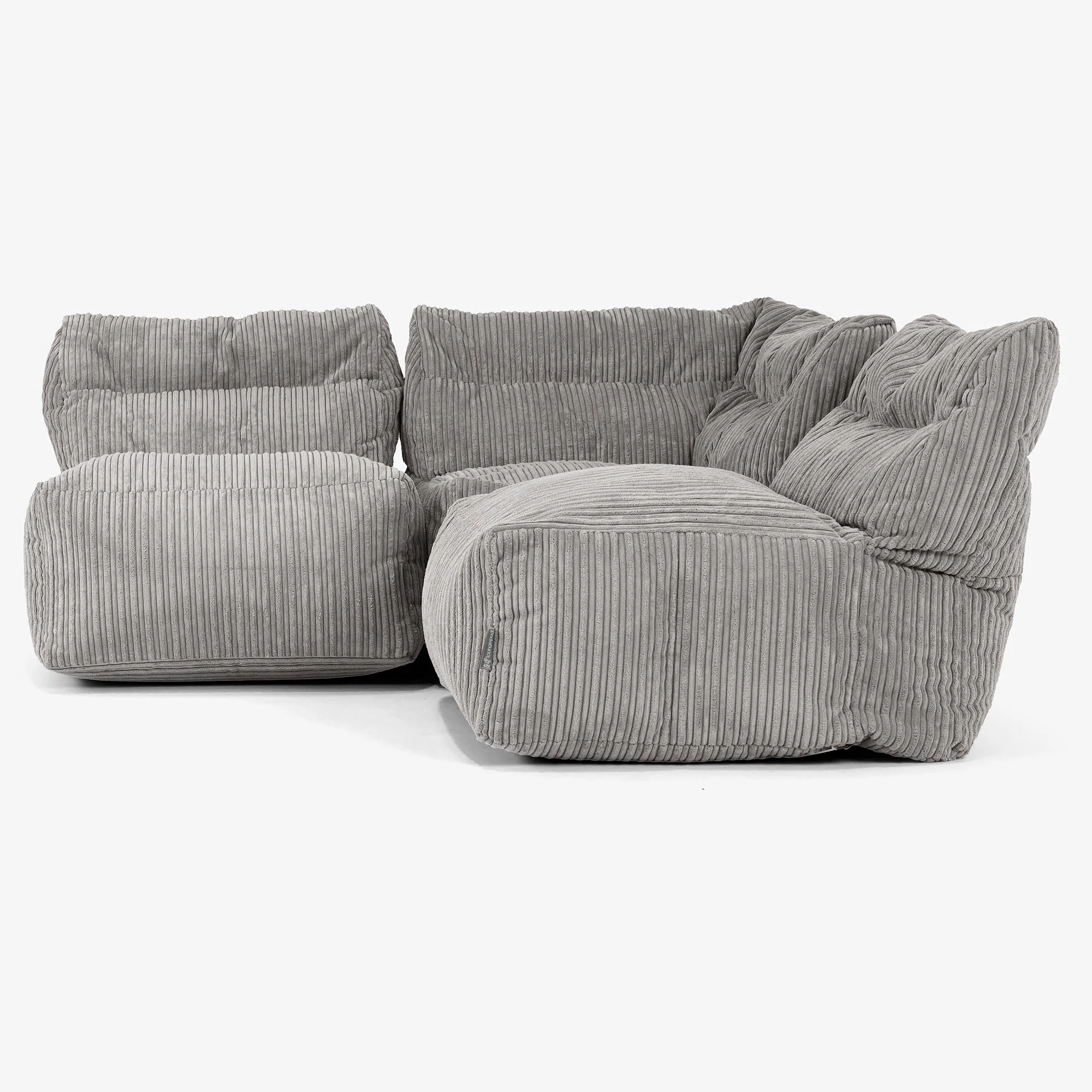 3-Sitzer Modulares Sofa-Set ohne Armlehnen - Cord Graphitgrau - Image 2