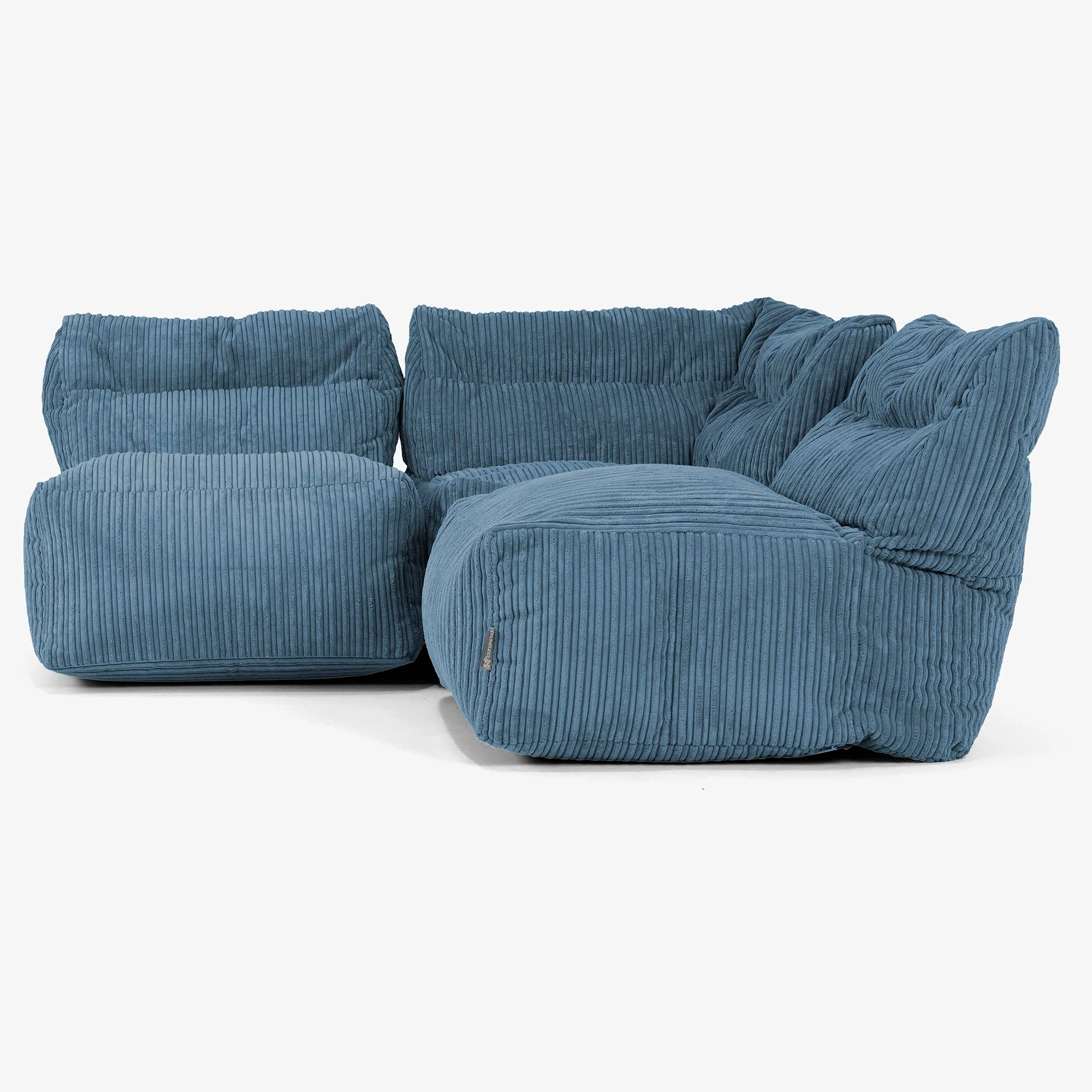 3-Sitzer Modulares Sofa-Set ohne Armlehnen - Cord Marineblau - Image 2