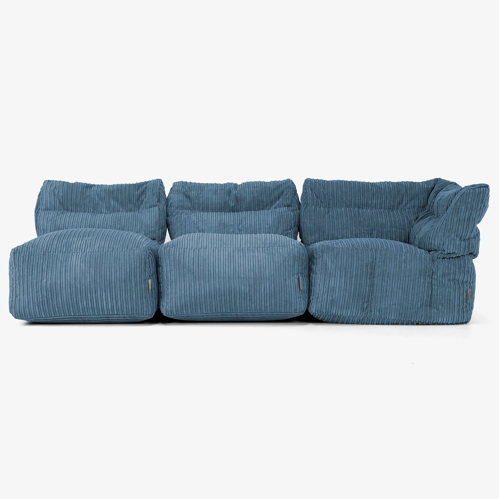 3-Sitzer Modulares Sofa-Set ohne Armlehnen - Cord Marineblau - Image 4