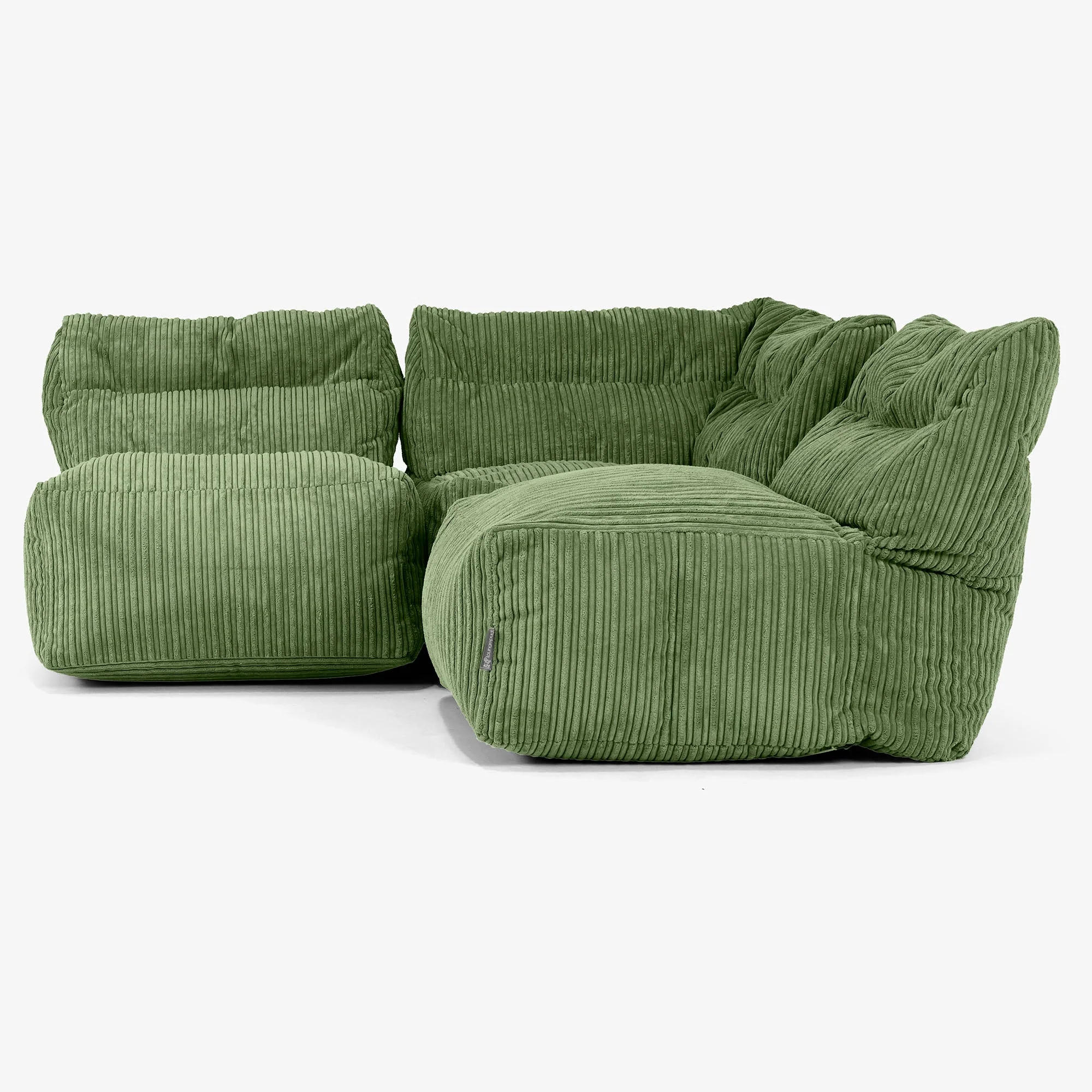 3-Sitzer Modulares Sofa-Set ohne Armlehnen - Cord Nadelwaldgrün - Image 2