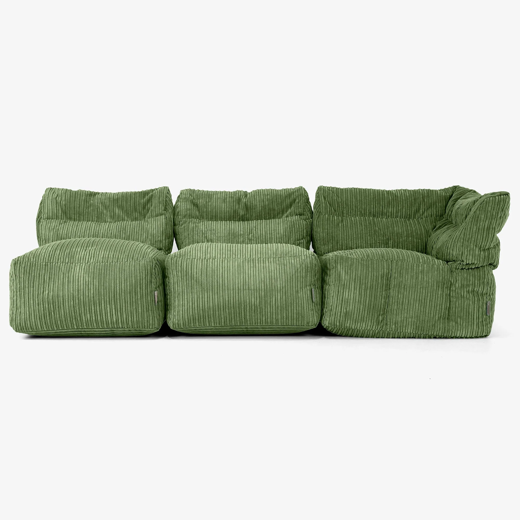 3-Sitzer Modulares Sofa-Set ohne Armlehnen - Cord Nadelwaldgrün - Image 4