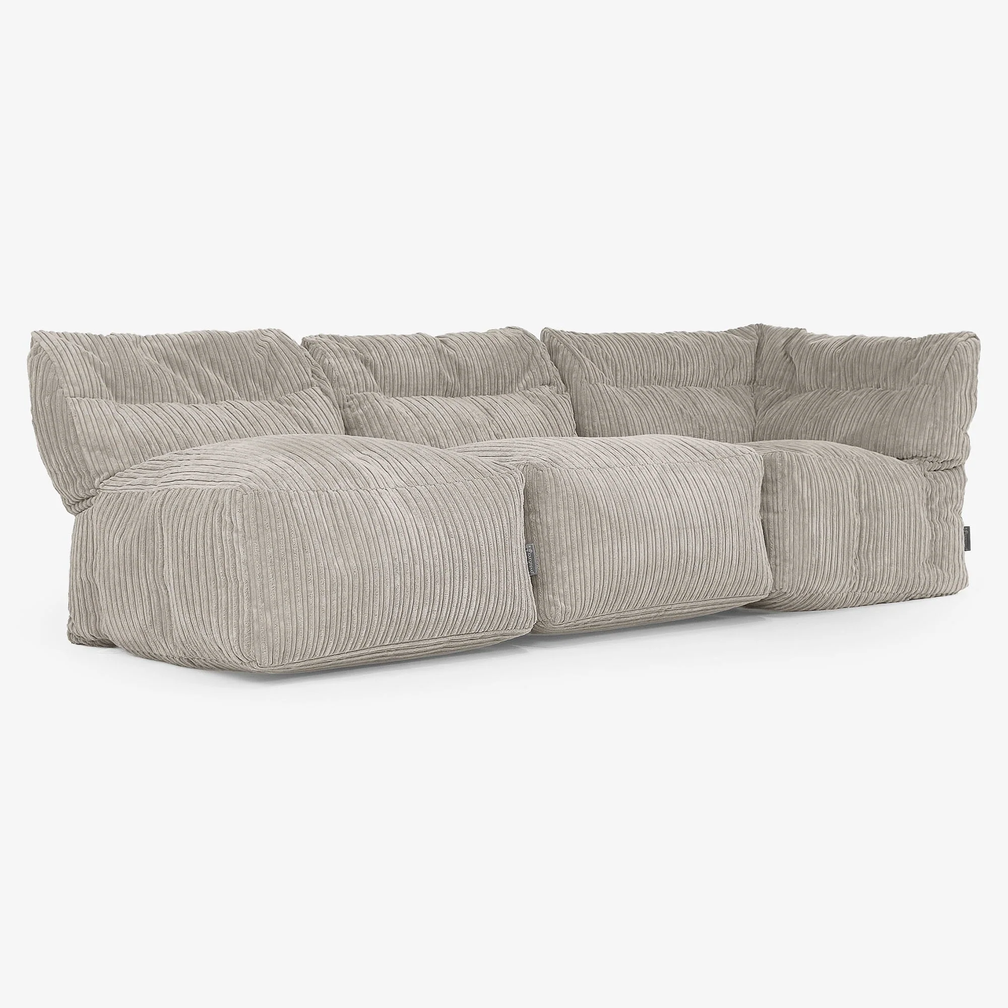 3-Sitzer Modulares Sofa-Set ohne Armlehnen - Cord Nerzfarben - Image 3