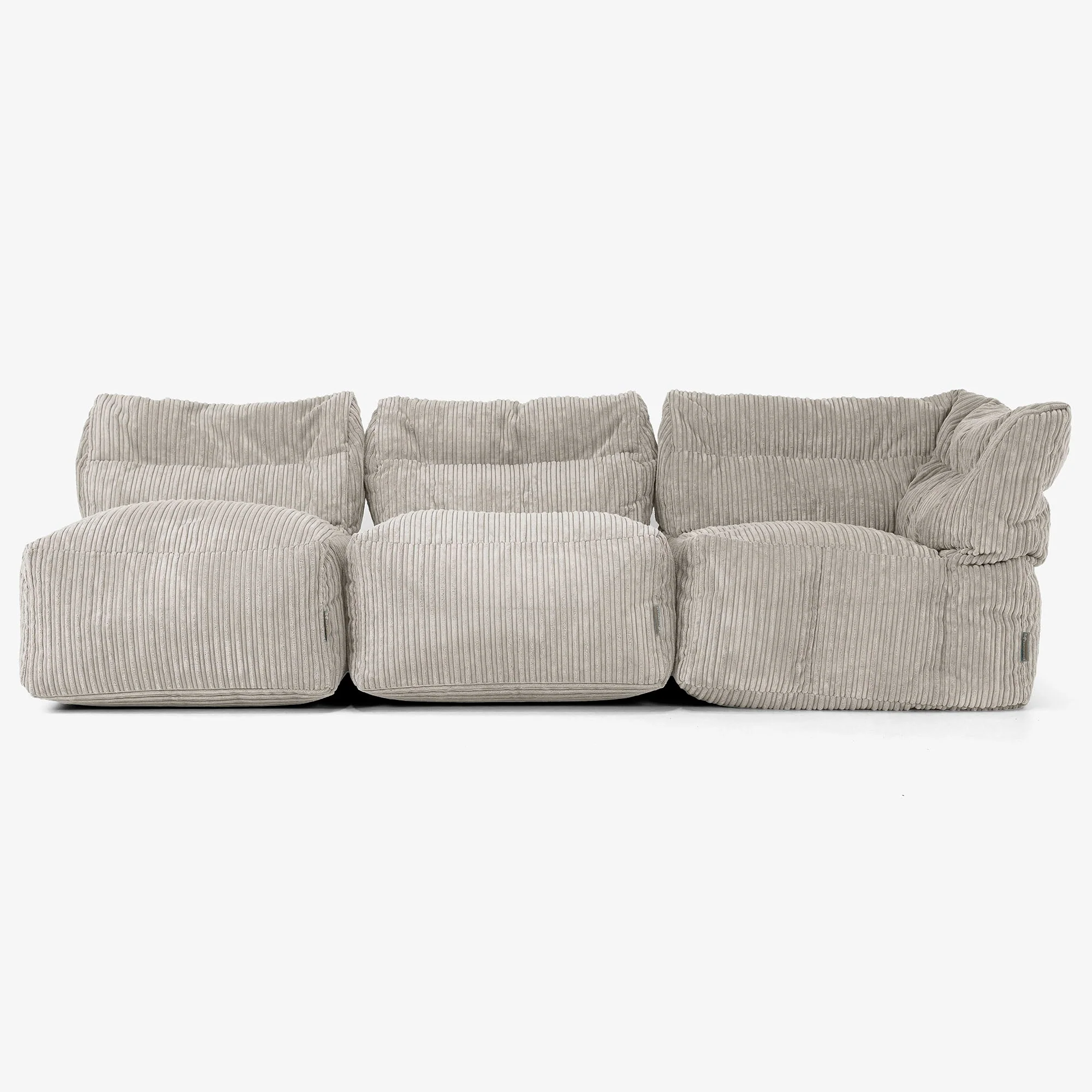 3-Sitzer Modulares Sofa-Set ohne Armlehnen - Cord Nerzfarben - Image 4