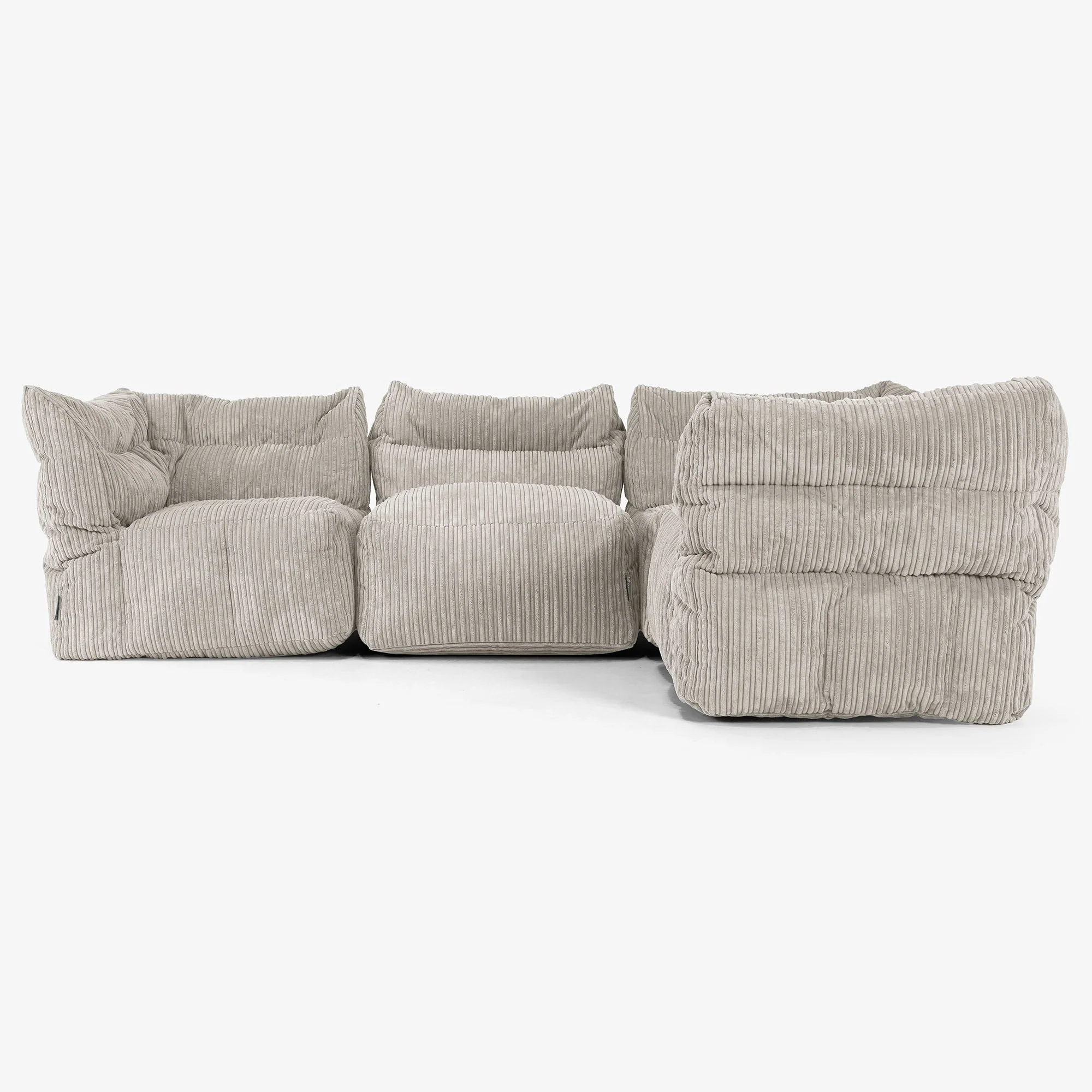 4-Sitzer Modulares Ecksofa-Set - Cord Nerzfarben - Image 2