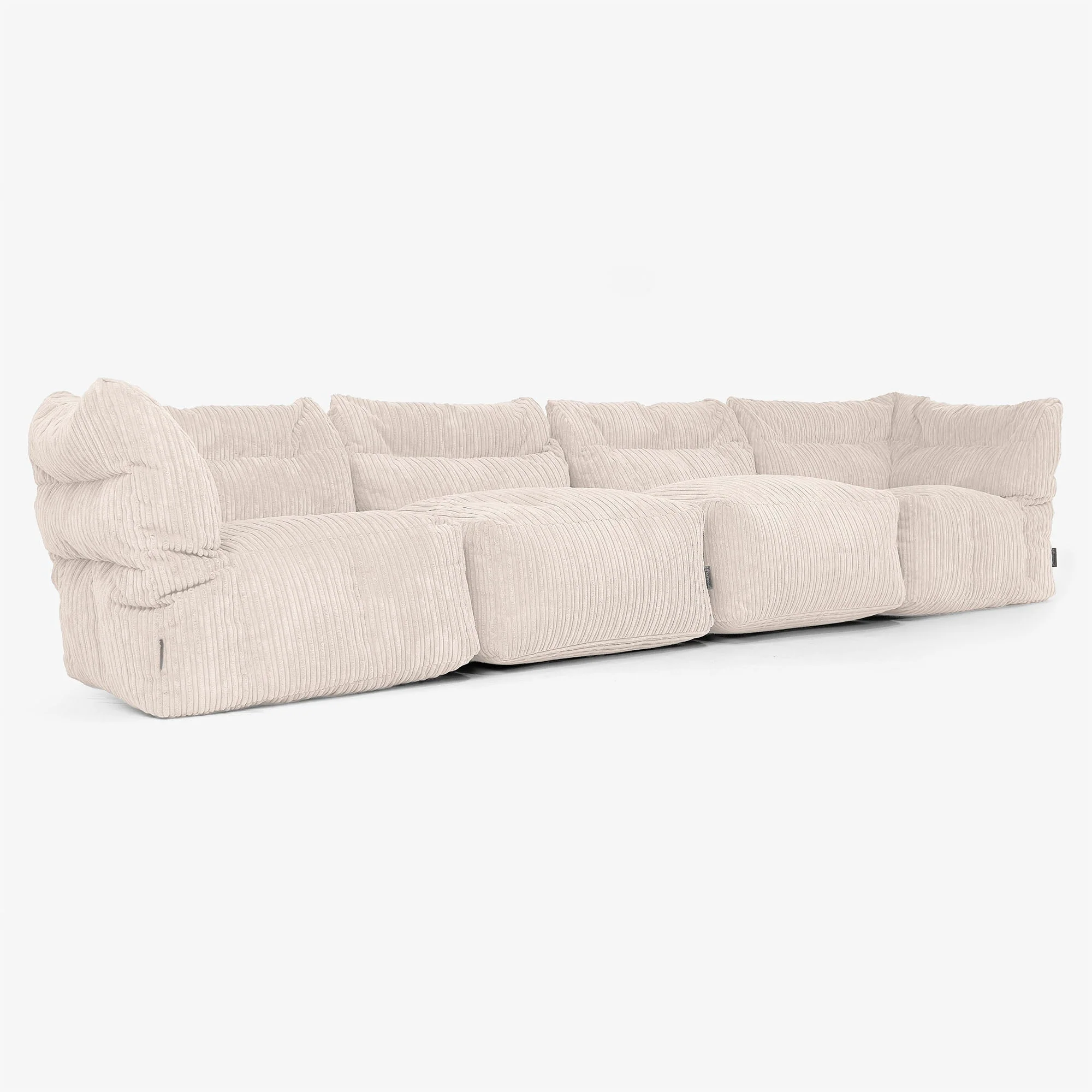 4-Sitzer Modulares Sofa-Set - Cord Elfenbein - Image 2