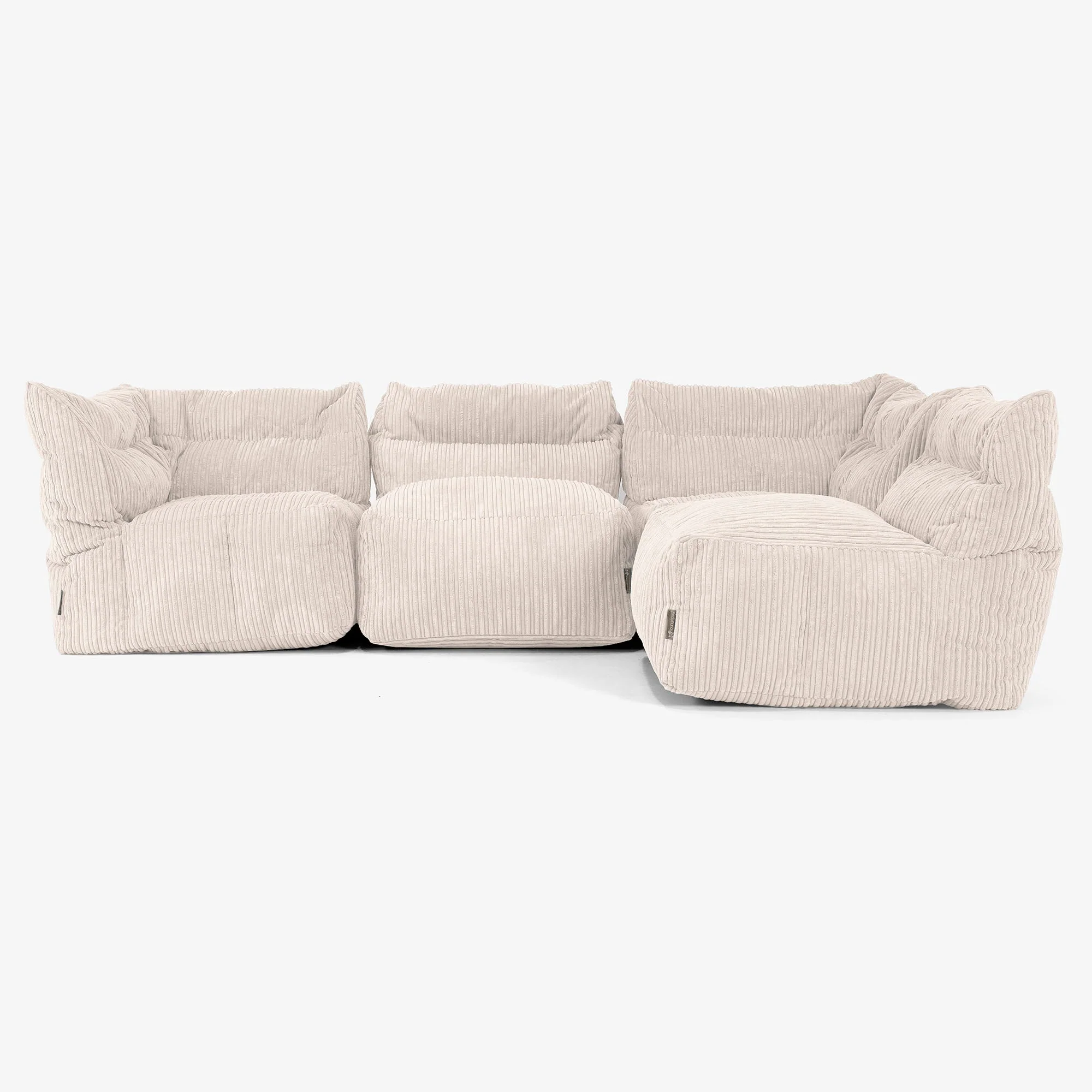4-Sitzer Modulares Sofa-Set - Cord Elfenbein - Image 3