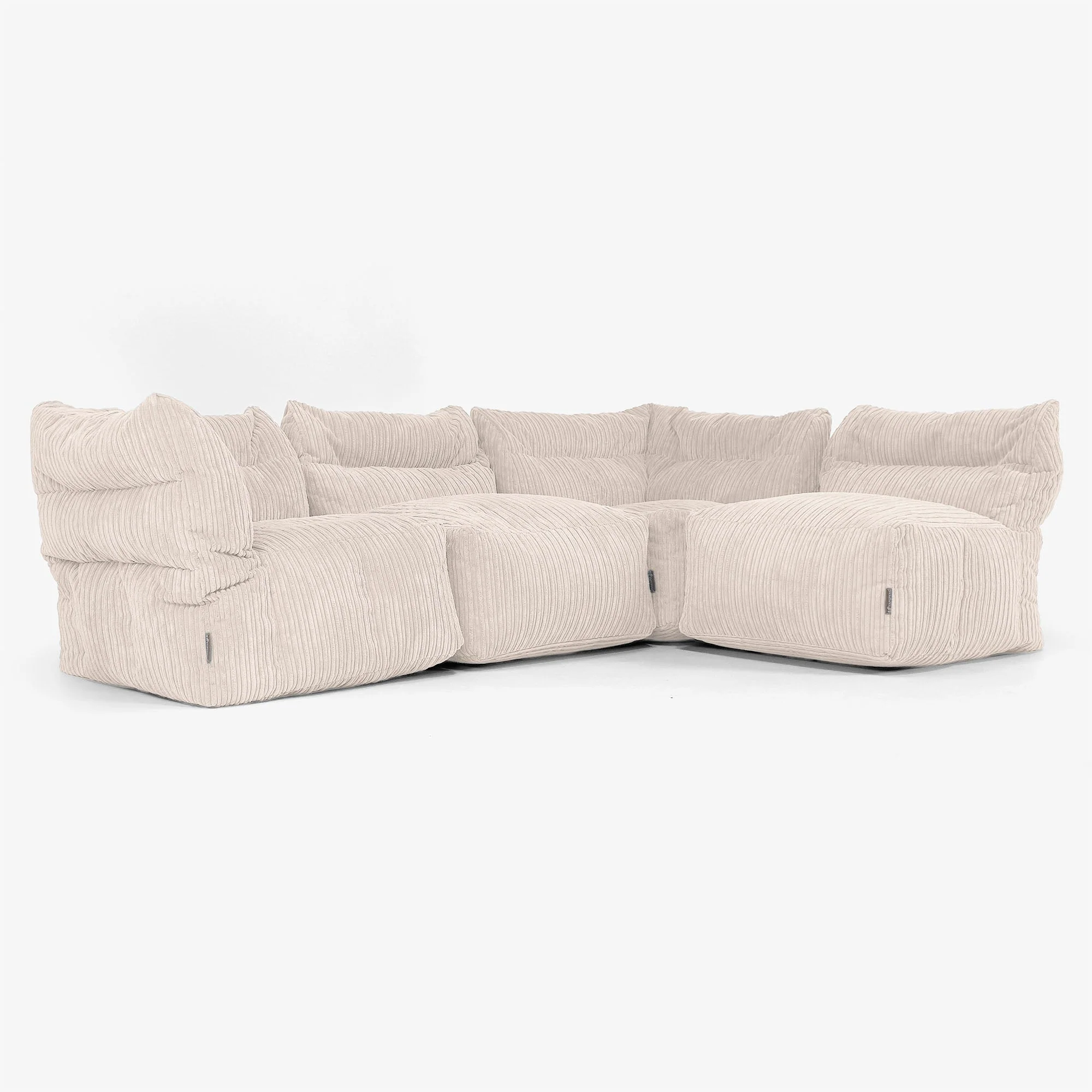 4-Sitzer Modulares Sofa-Set - Cord Elfenbein - Image 4
