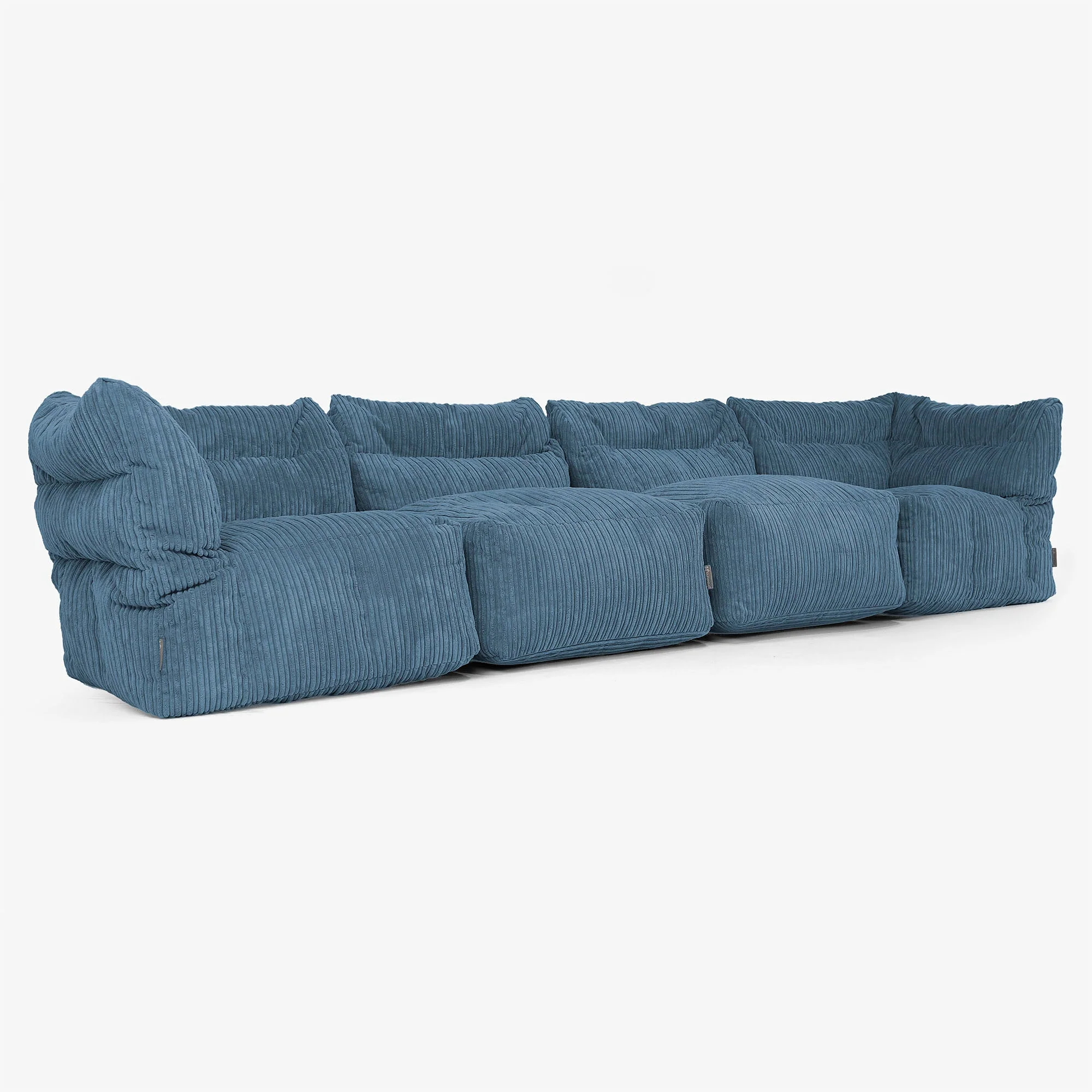 4-Sitzer Modulares Sofa-Set - Cord Marineblau - Image 2