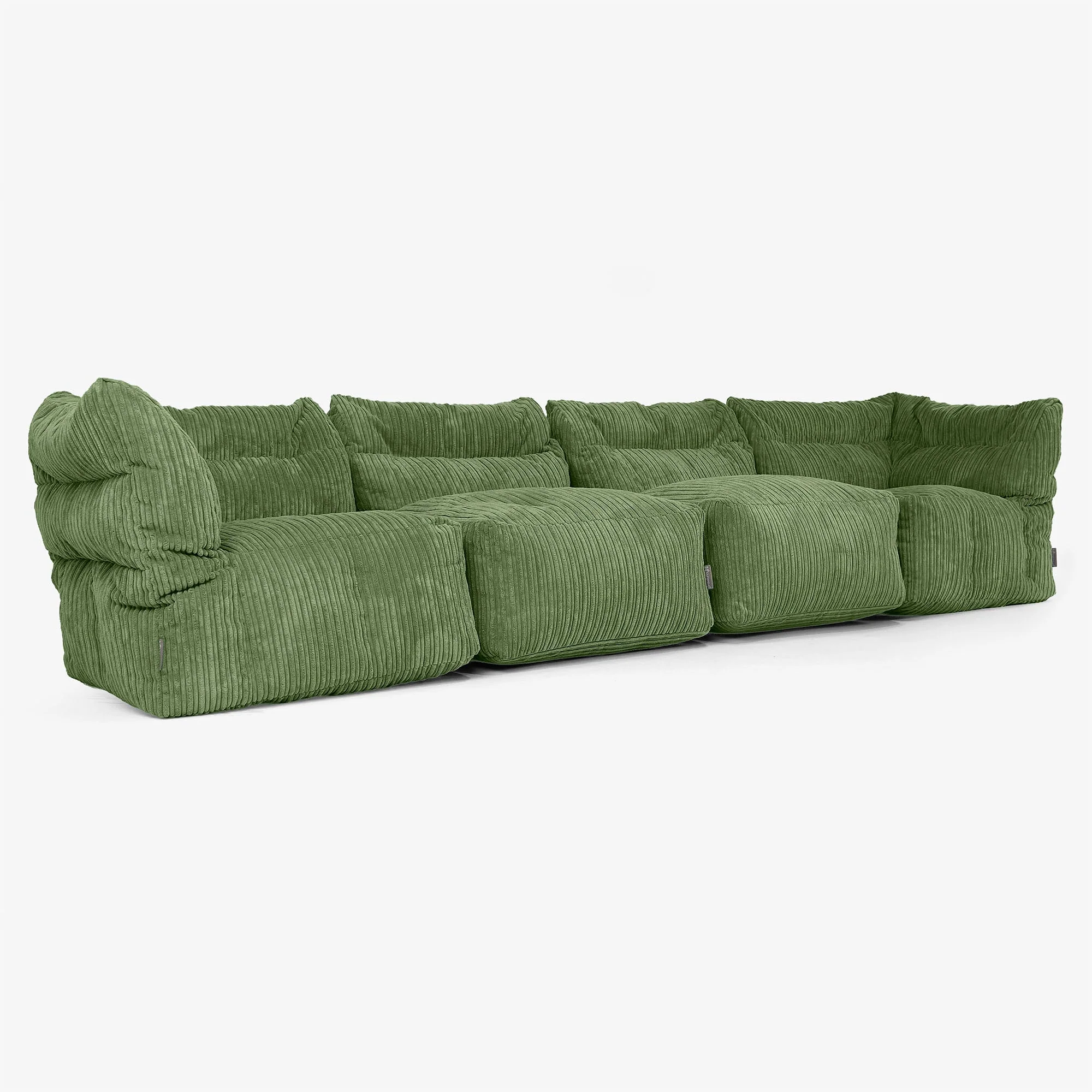 4-Sitzer Modulares Sofa-Set - Cord Nadelwaldgrün - Image 2