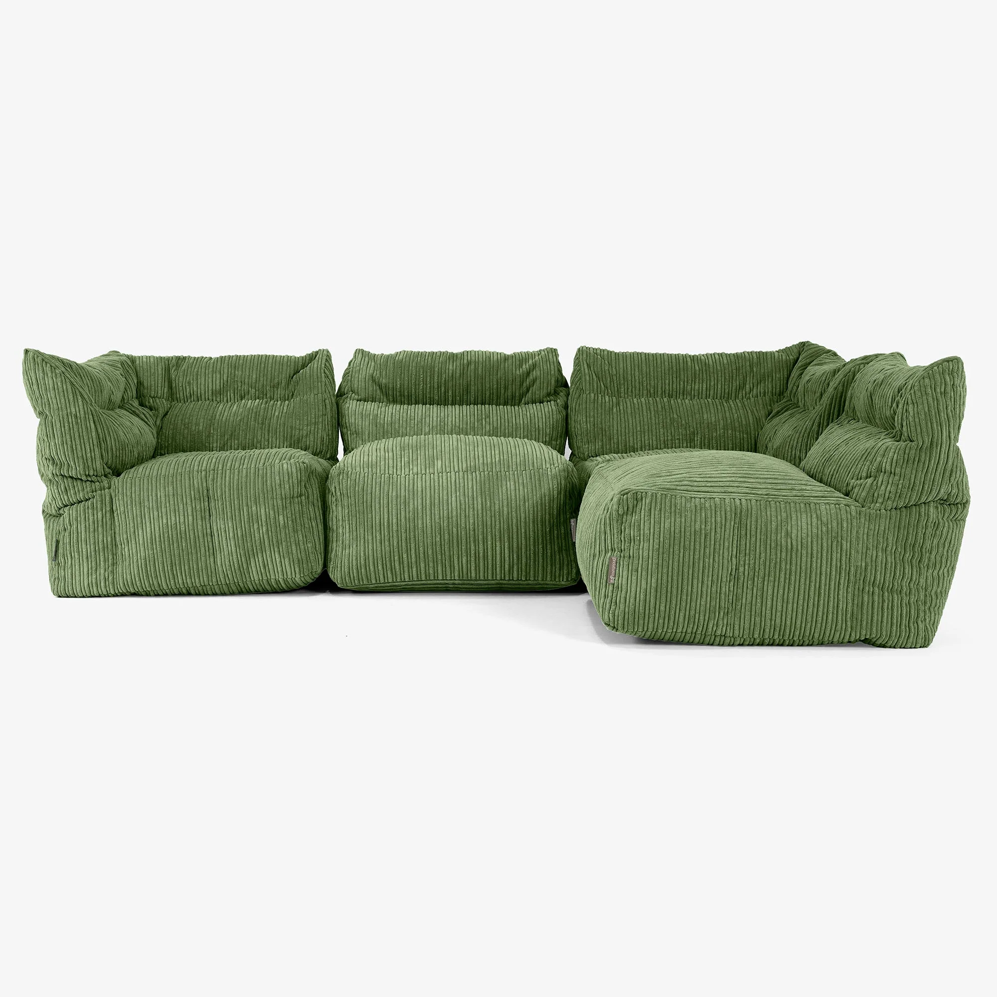 4-Sitzer Modulares Sofa-Set - Cord Nadelwaldgrün - Image 3