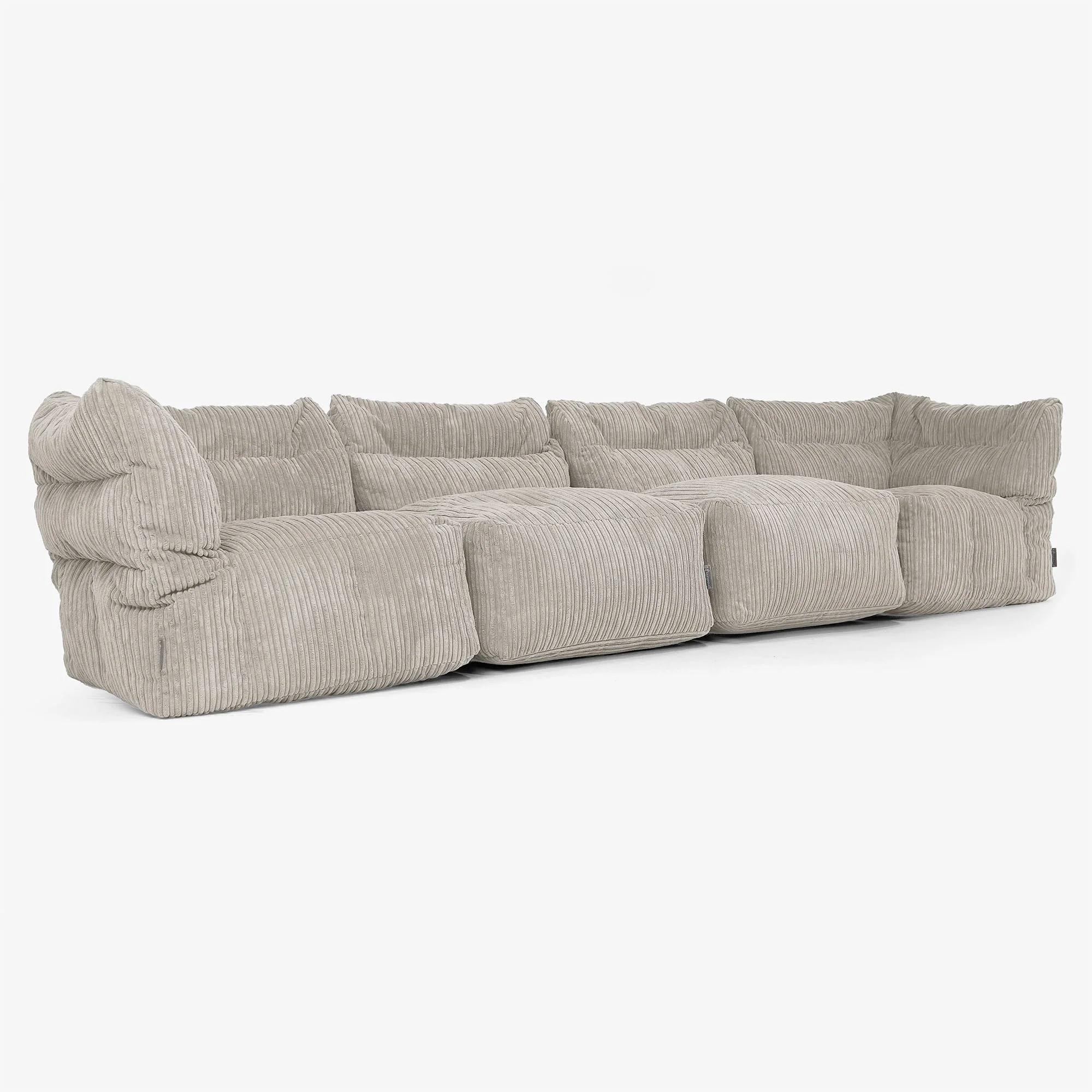 4-Sitzer Modulares Sofa-Set - Cord Nerzfarben - Image 2