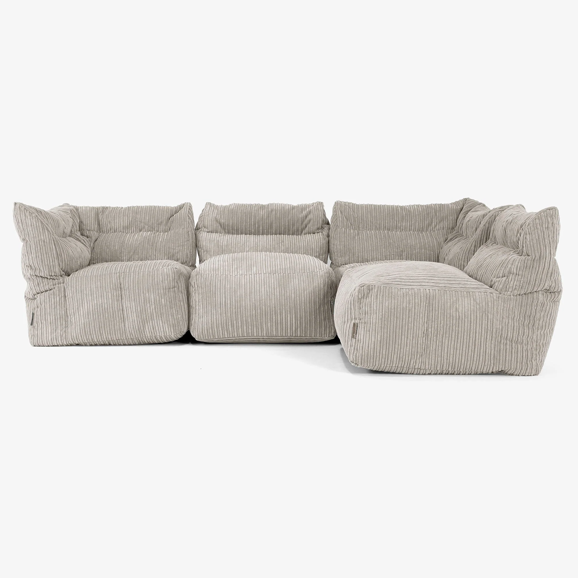 4-Sitzer Modulares Sofa-Set - Cord Nerzfarben - Image 3