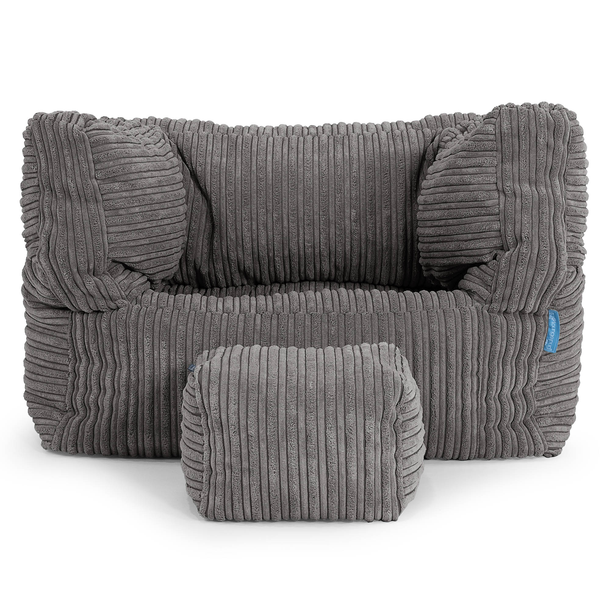 Albert Kinder Sitzsack Sessel 1-5 Jahre - Cord Graphitgrau - Image 3