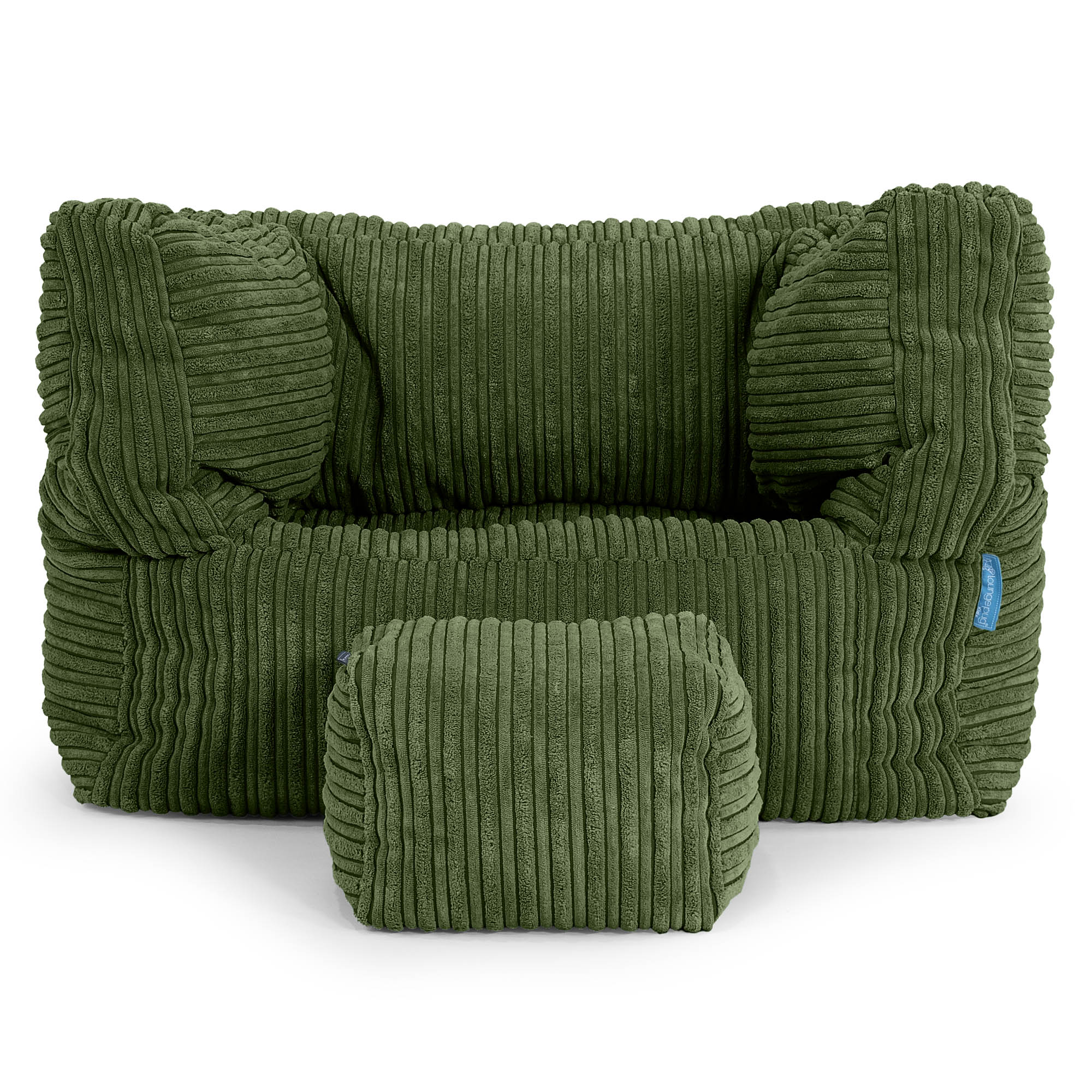 Albert Kinder Sitzsack Sessel 1-5 Jahre - Cord Nadelwaldgrün - Image 3