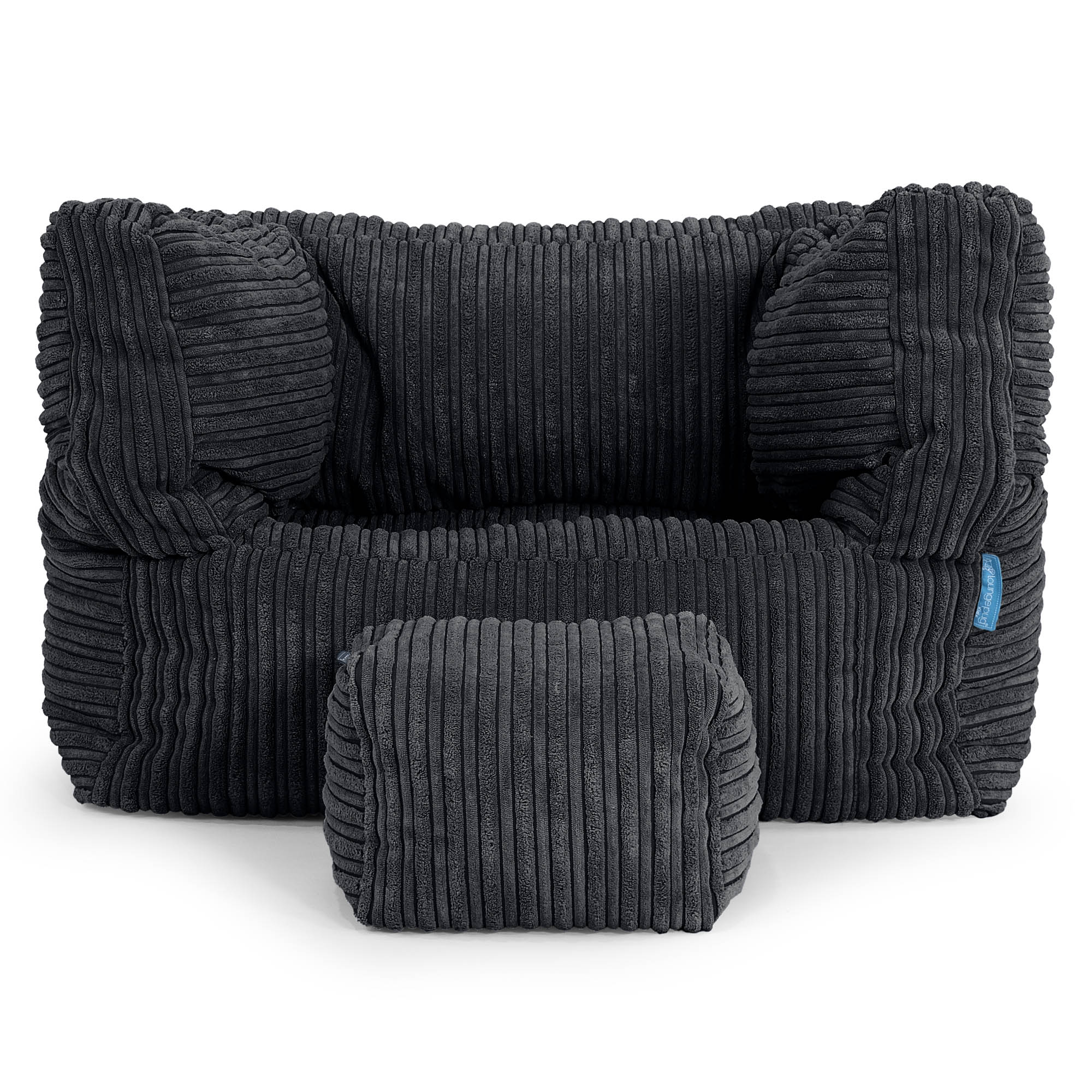 Albert Kinder Sitzsack Sessel 1-5 Jahre - Cord Schwarz - Image 3