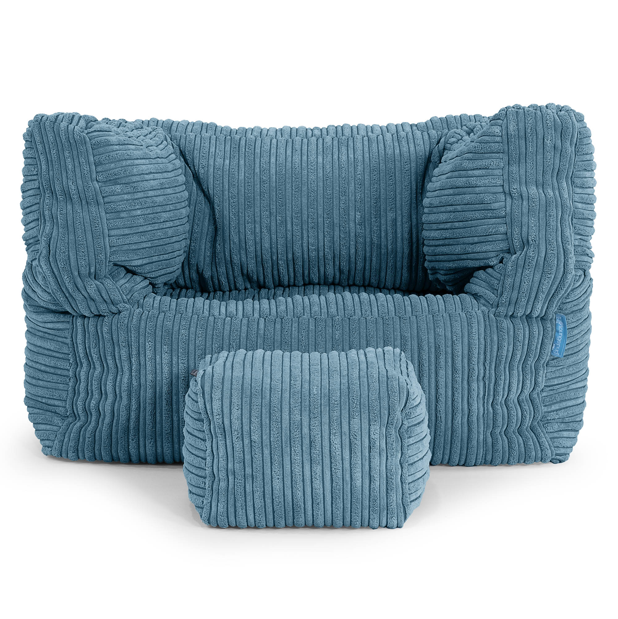 Albert Kinder Sitzsack Sessel 1-5 Jahre - Cord Türkis - Image 3