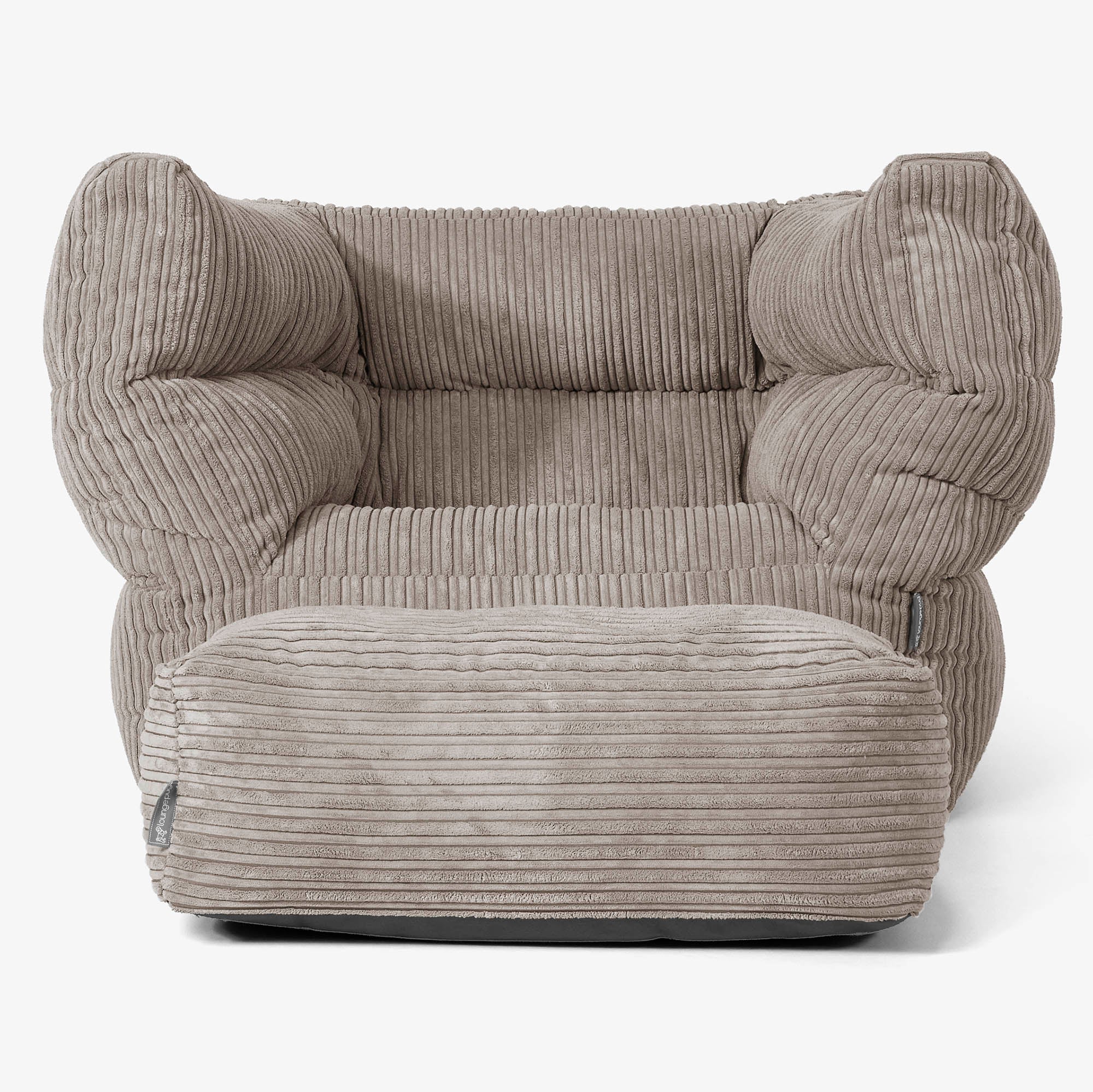 Louis Sitzsack Ohrensessel - Cord Beigegrau - Image 2