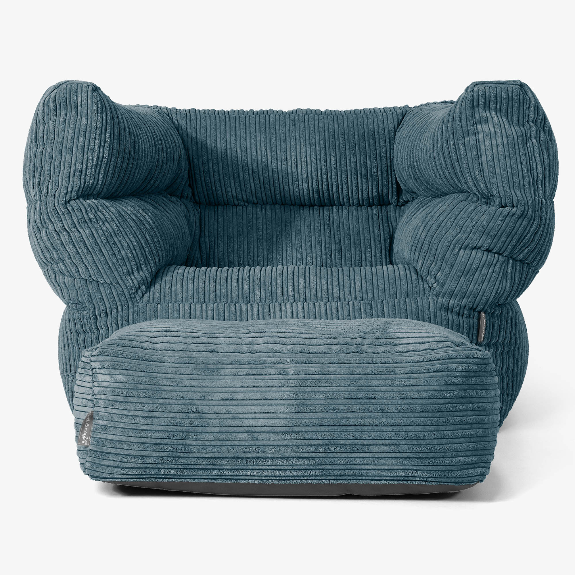 Louis Sitzsack Ohrensessel - Cord Blaugrün - Image 2