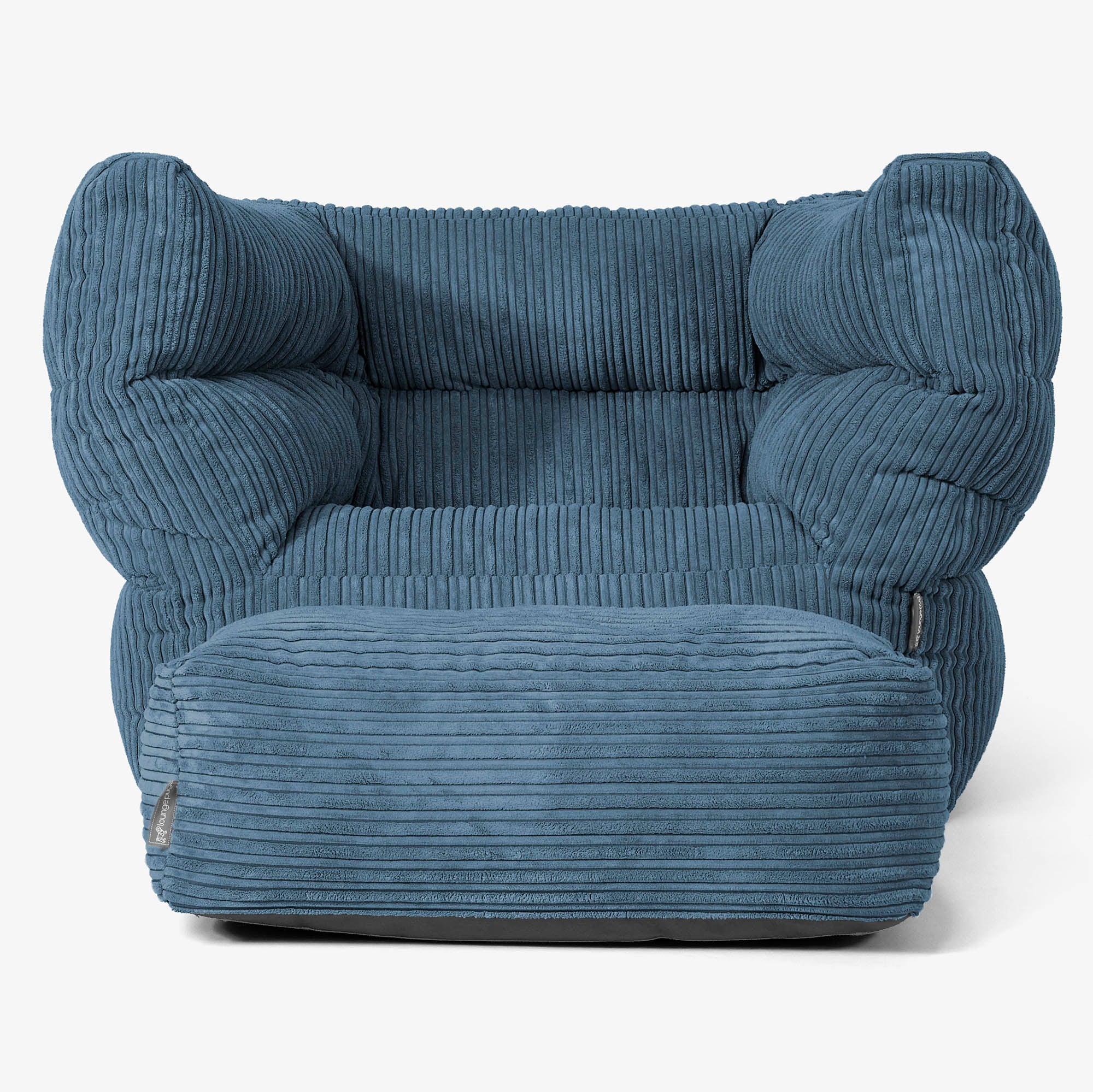 Louis Sitzsack Ohrensessel - Cord Marineblau - Image 2