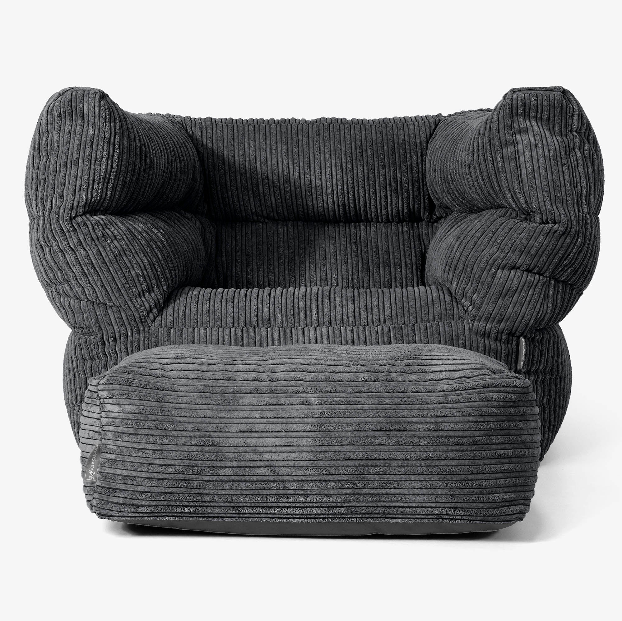 Louis Sitzsack Ohrensessel - Cord Schwarz - Image 2