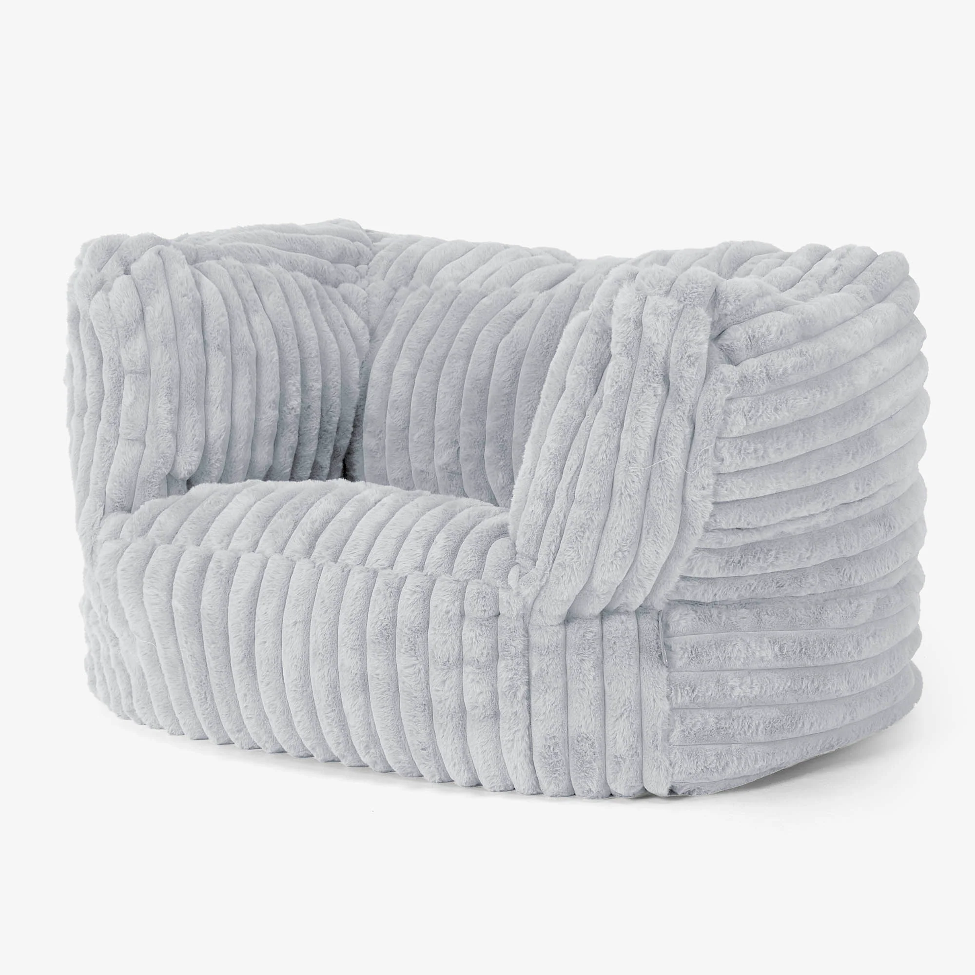 Albert Sitzsack Ohrensessel - Ultra Plüsch Cord Taubenblau - Image 3