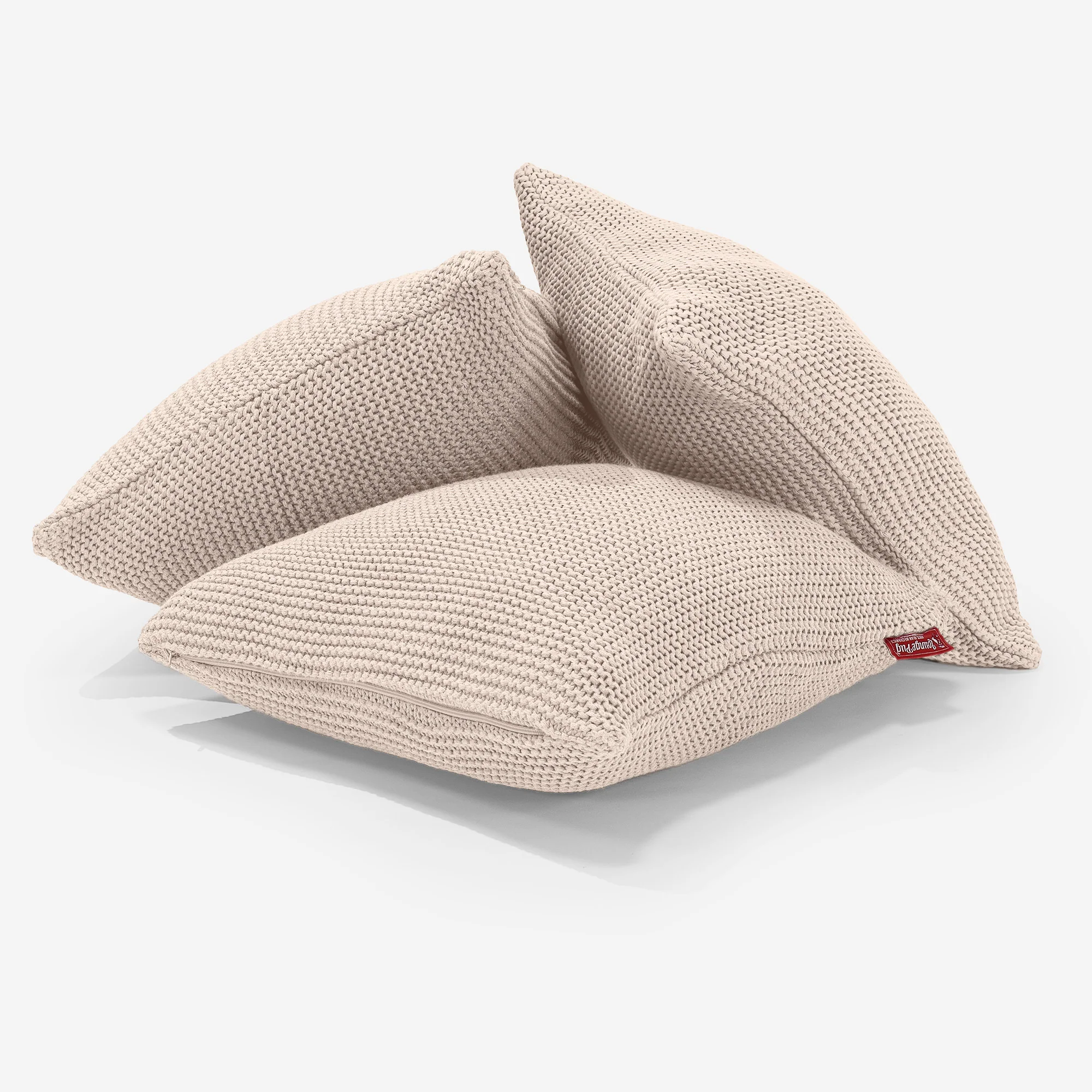 Dekokissen / Sofa Kissenbezug 47 x 47cm - Ellos Grobgestrickt Creme - Image 3