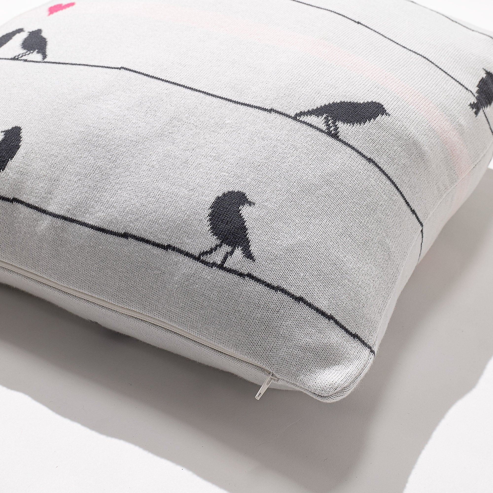 Dekokissen / Sofa Kissenbezug 47 x 47cm - Gestrickte Bird - Image 2