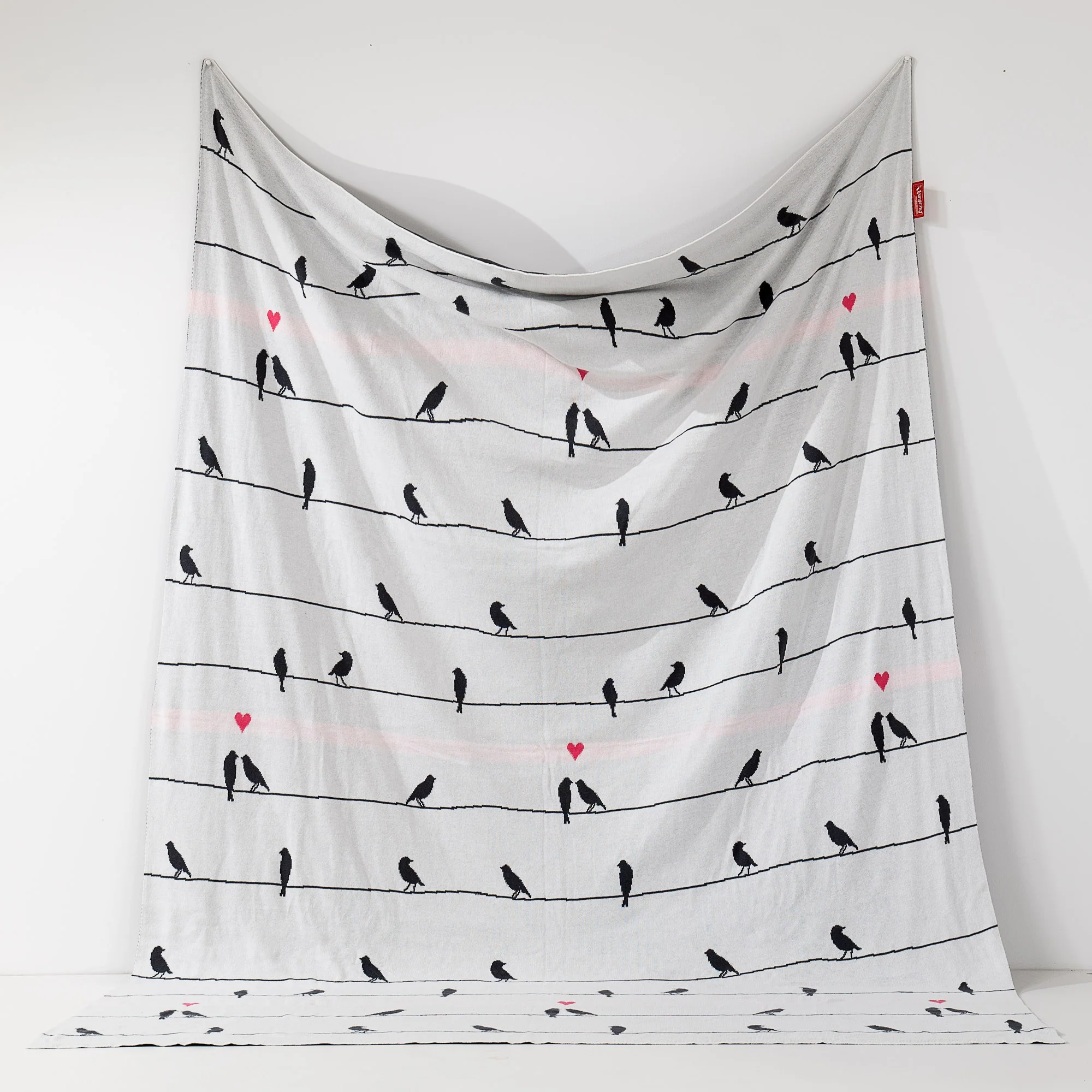 Kuscheldecke / Tagesdecke - Gestrickte Bird - Image 2
